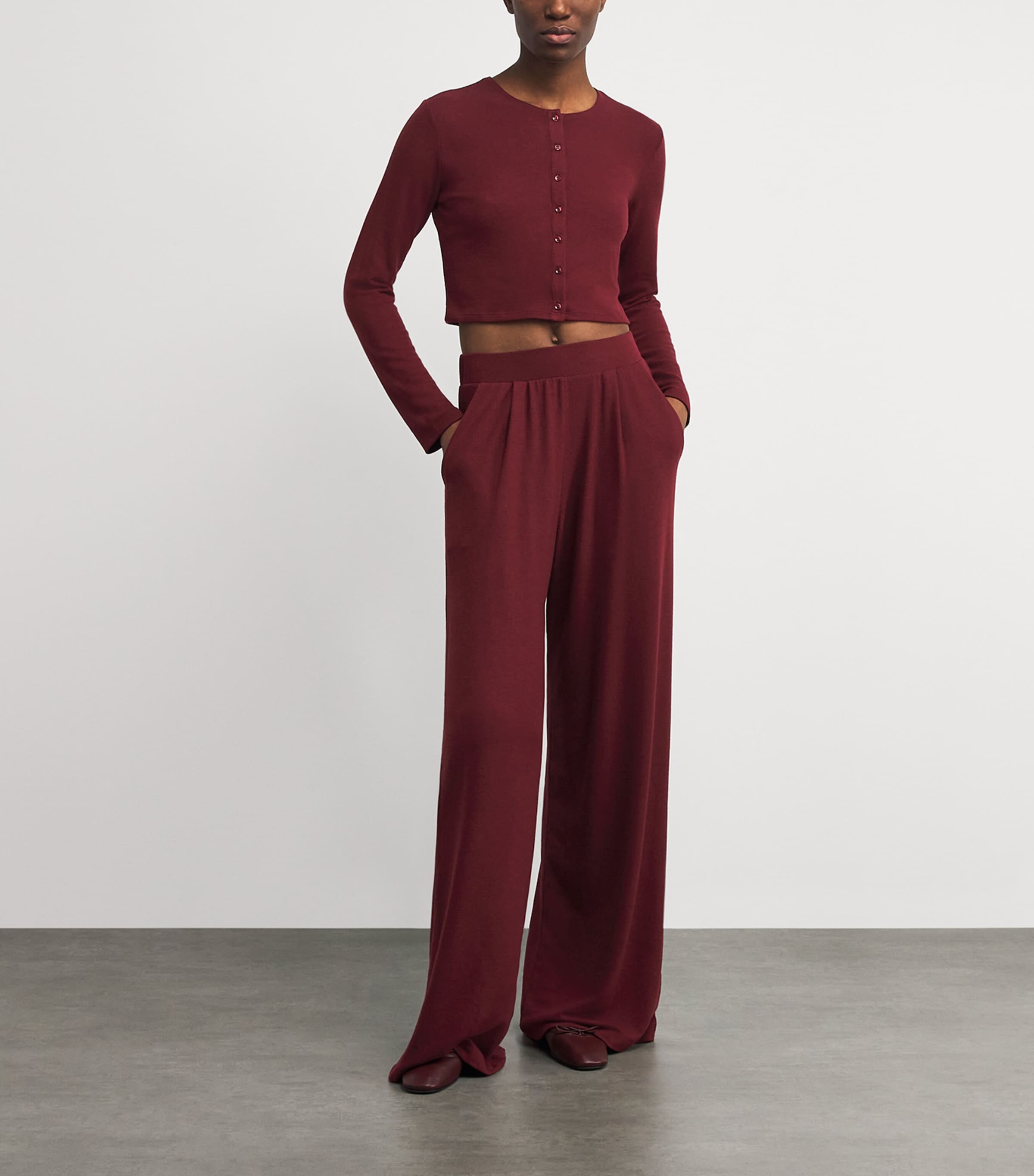 Lauren Wide-Leg Lounge Trousers PINOT Image 2