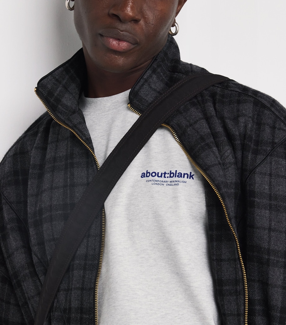 Cotton Back Emblem T-Shirt GREY MARL/NAVY Image 6