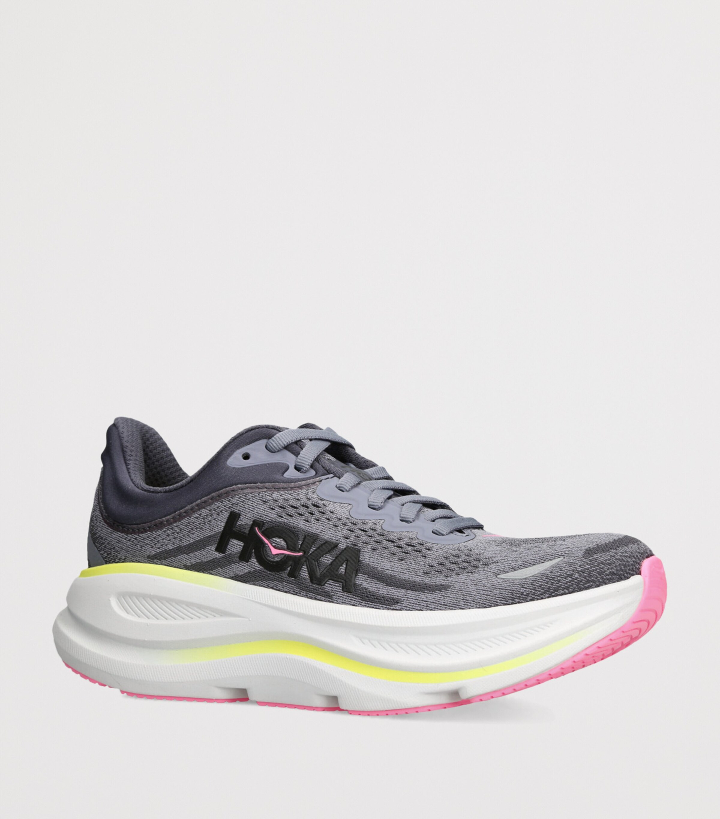 Hoka Bondi 9 Running Sneakers Grey Image 3