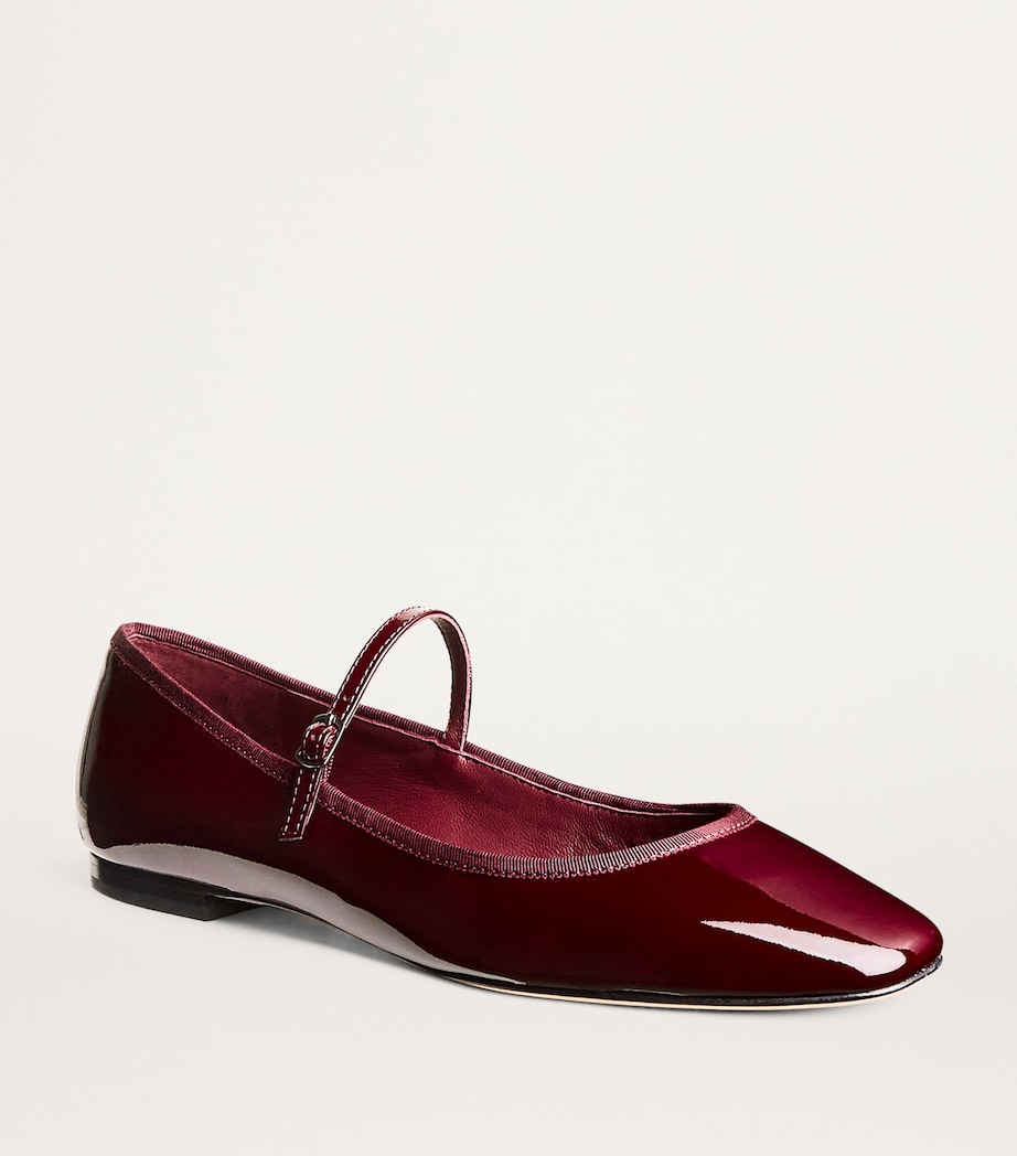 PAIGE Patent Leather Jolie Ballet Flats Oxblood Patent Image 5