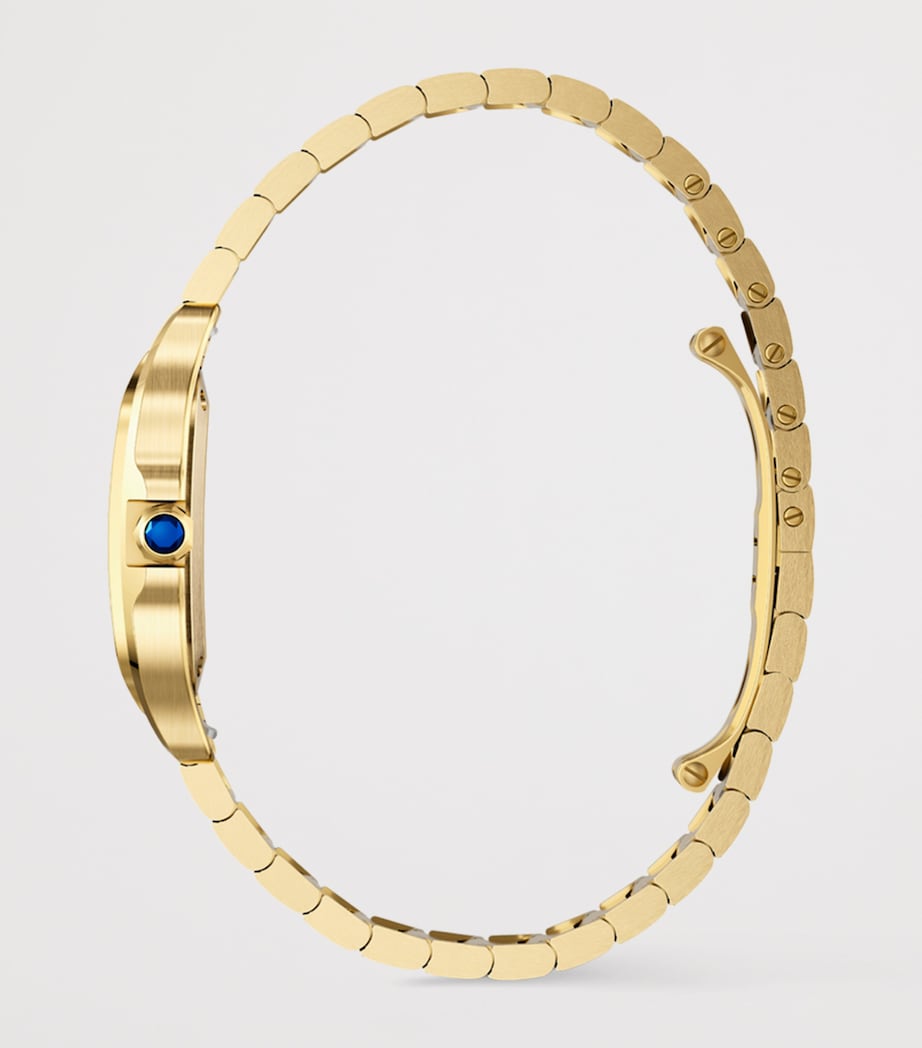 Small Yellow Gold Santos de Cartier Watch 34.5mm YELLOW GOLD Image 5