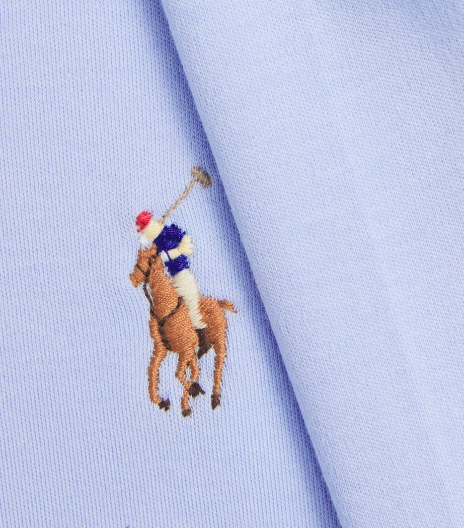 Polo Ralph Lauren Mens Pima Cotton Polo Pony T-Shirt Pebble Blue Image 6