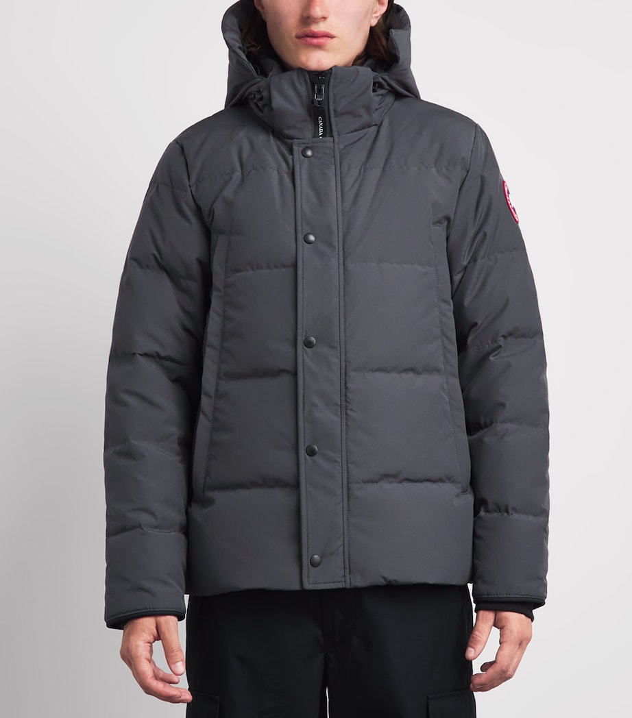 Canada Goose Mens Wyndham Parka Jacket Granite Grey Image 4