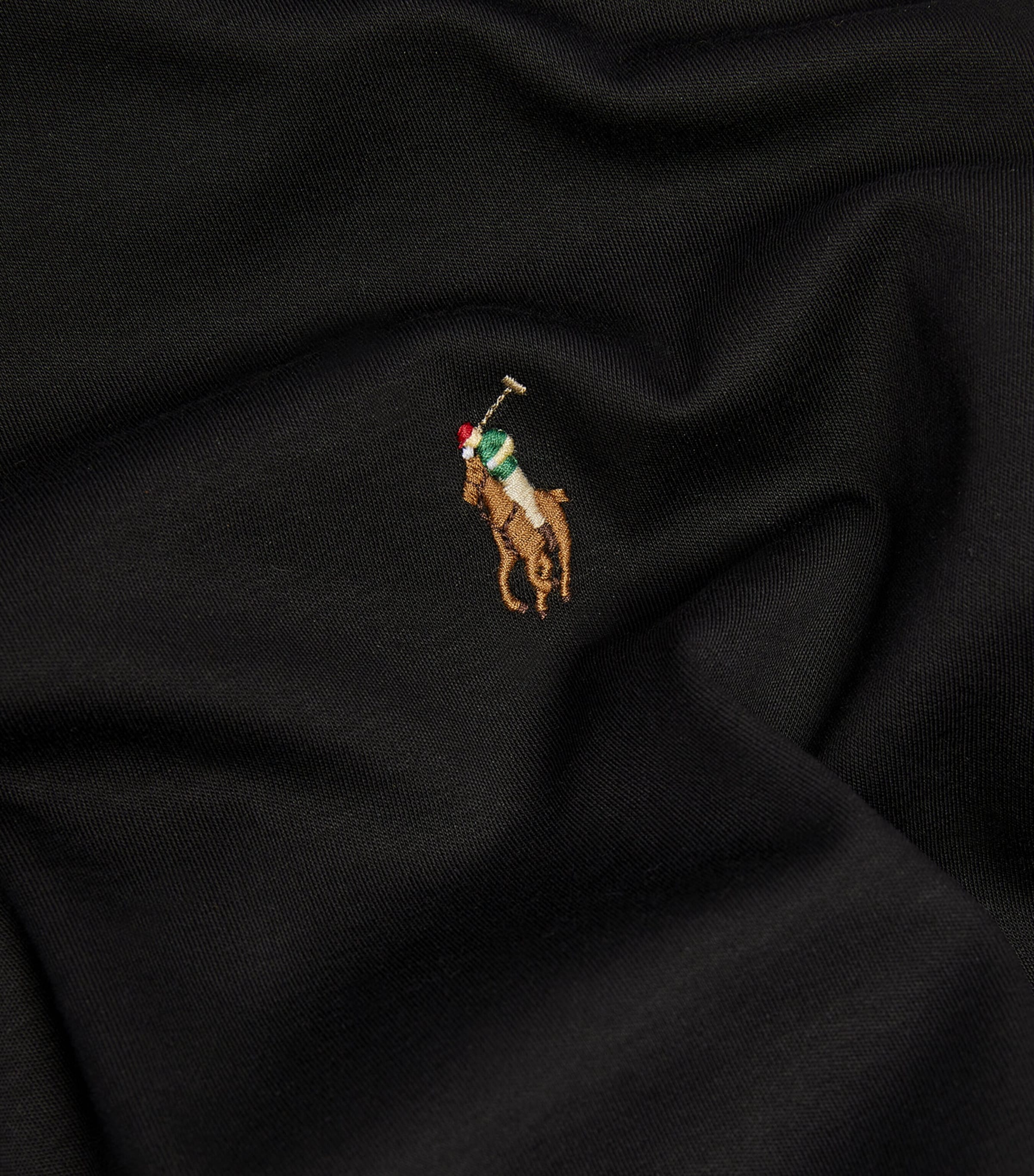 Polo Ralph Lauren Mens Pima Cotton Long-Sleeve Polo Shirt Polo Black Image 4