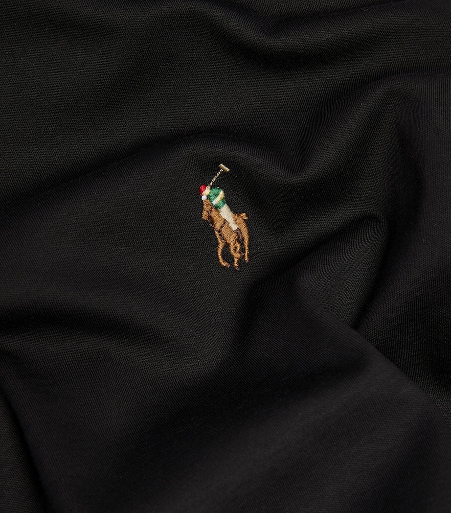 Polo Ralph Lauren Mens Pima Cotton Long-Sleeve Polo Shirt Polo Black Image 4