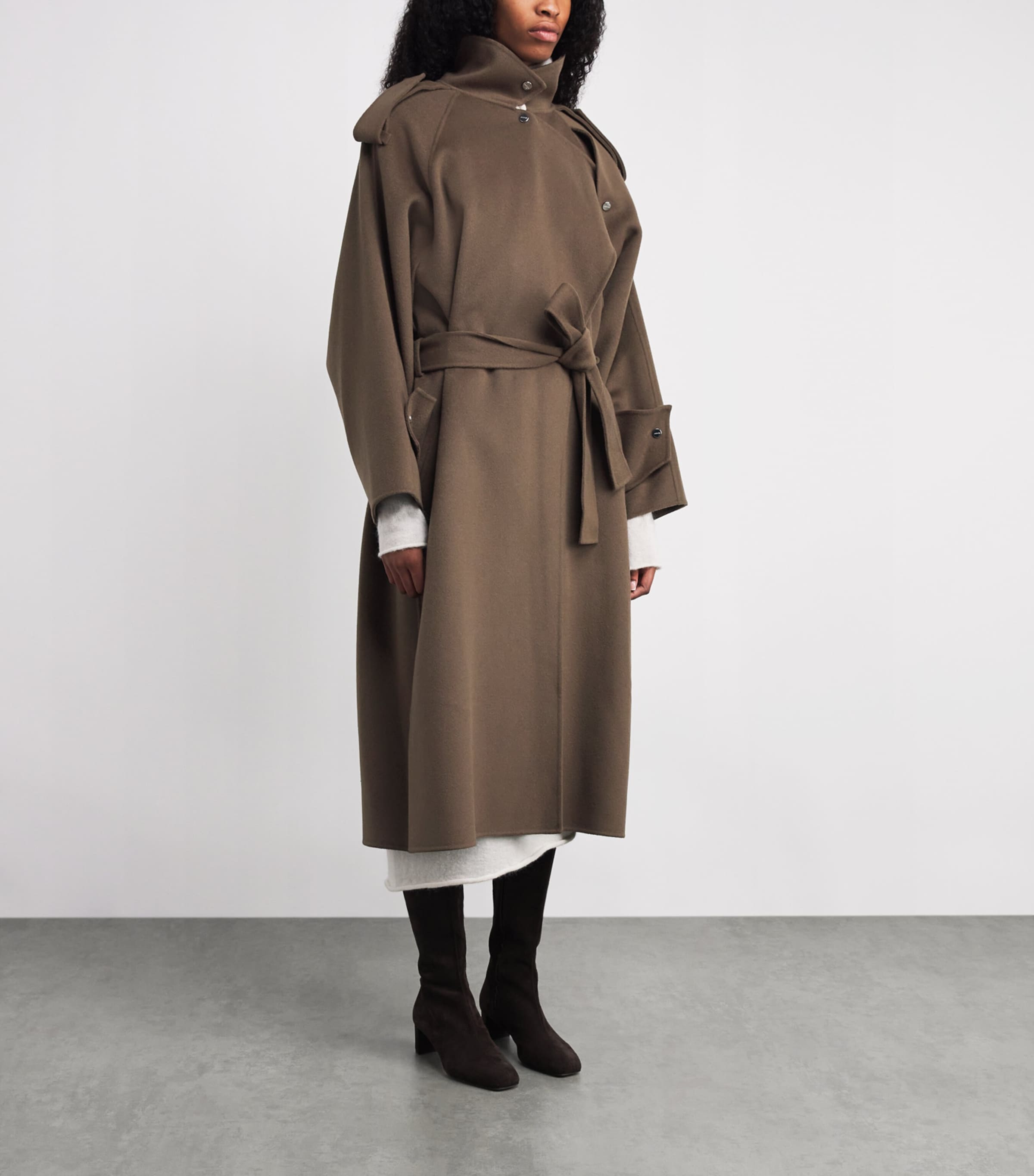 Wool Trench Coat 230 TAUPE Image 3