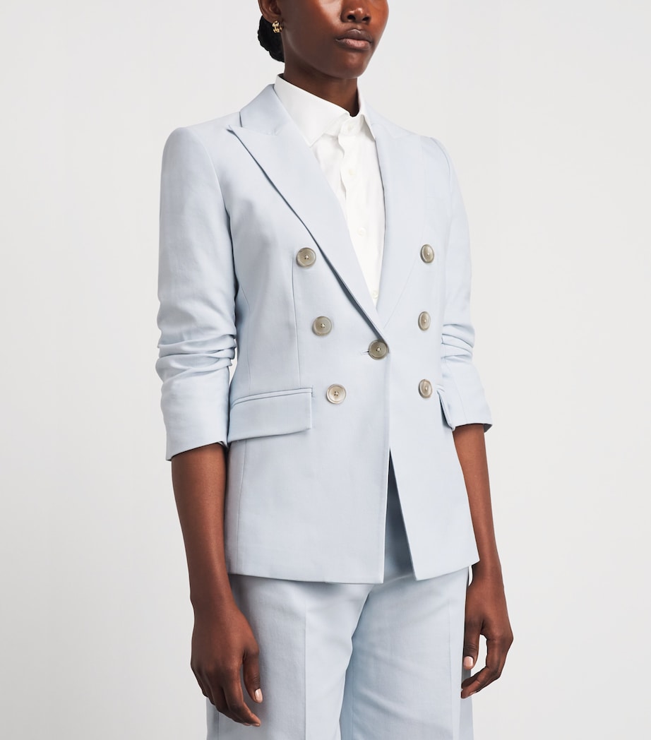 Veronica Beard Womens Tomi Dickey Blazer River Mist Image 4