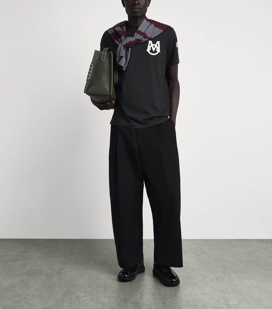 Moncler Mens Cotton Logo T-Shirt Image 2