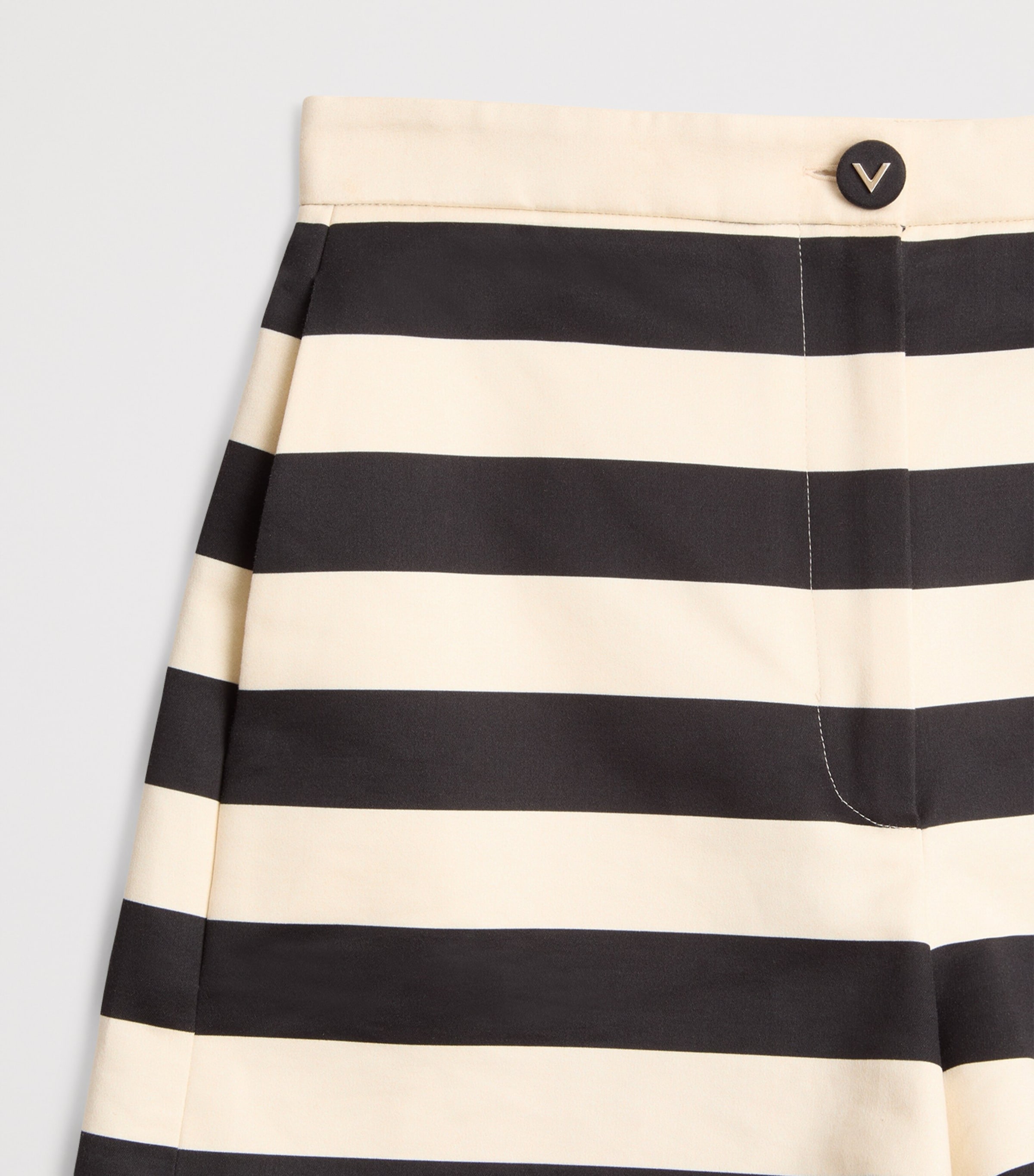 Valentino Womens Cotton Barré Stripe Shorts Image 6