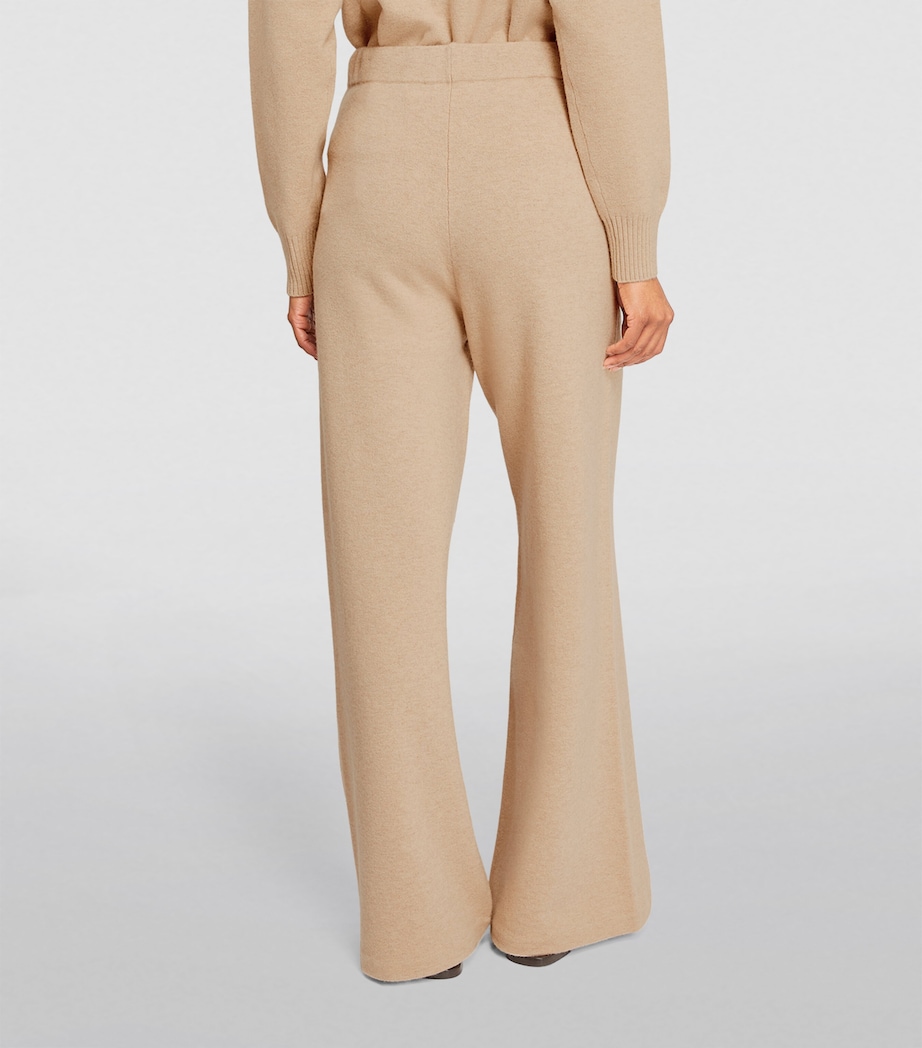 Yves Salomon Womens Wool Wide-Leg Trousers Image 4