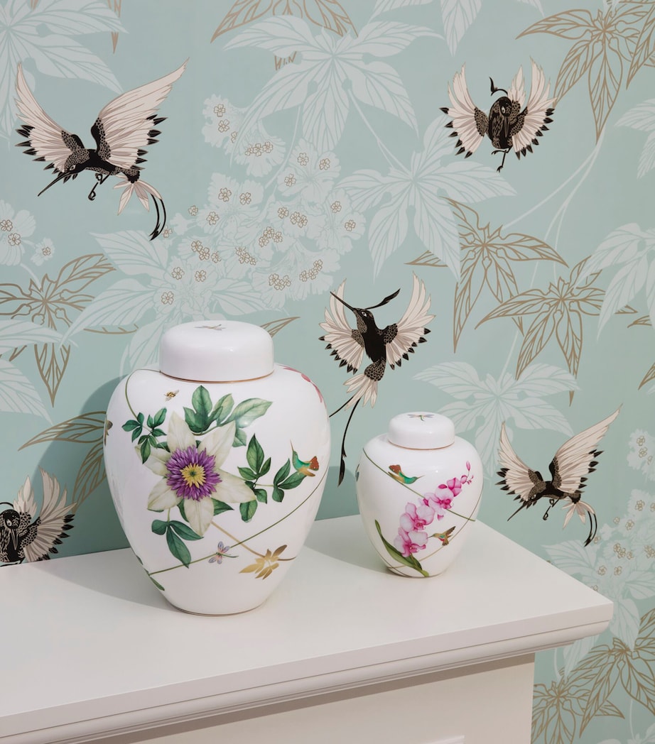 Hummingbird Lidded Vase (25cm) MULTI Image 2