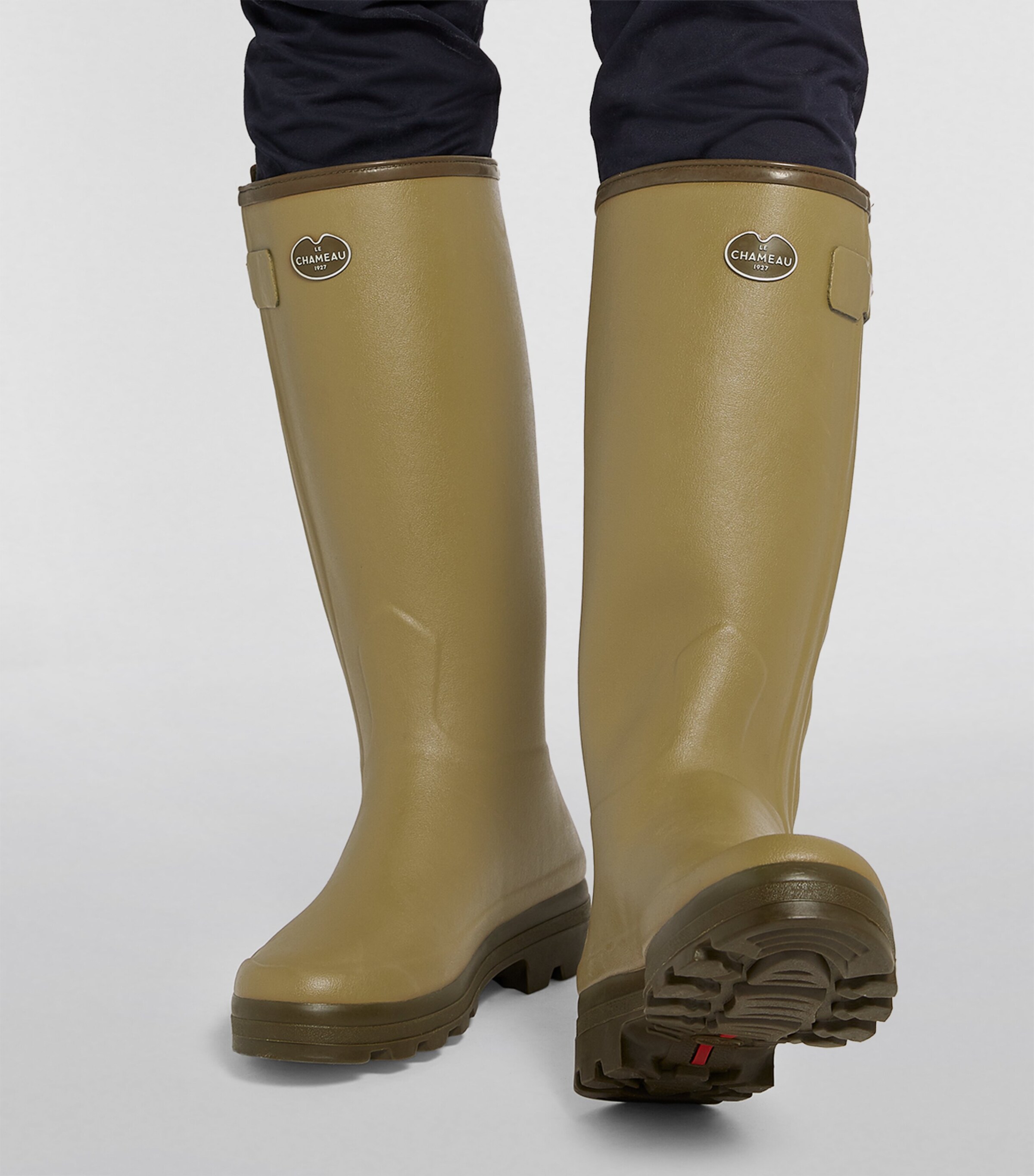 Neoprene-Lined Chasseur Wellington Boots VERT VIERZON B200 Image 4