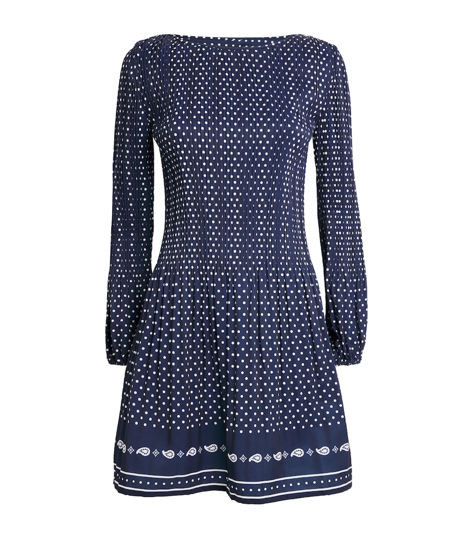 Polka Dot Print Mini Dress NAVY POLKA DOT Image 1