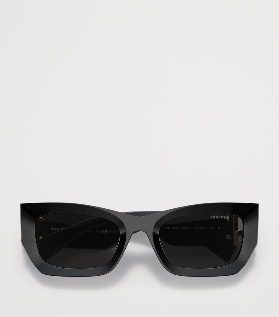 Miu Miu Acetate Runway Rectangle Sunglasses Image 5