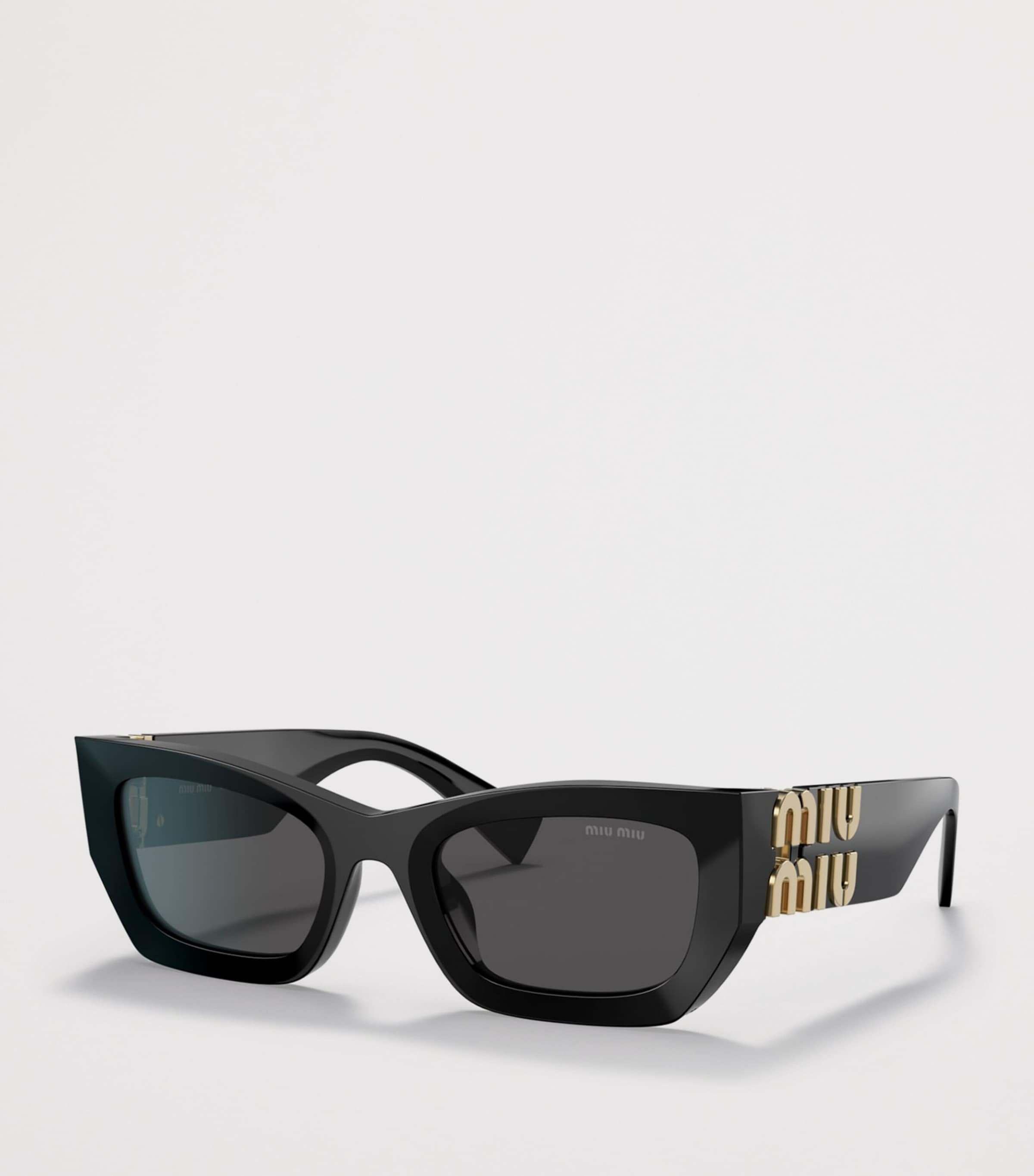 Miu Miu Acetate Runway Rectangle Sunglasses Image 2