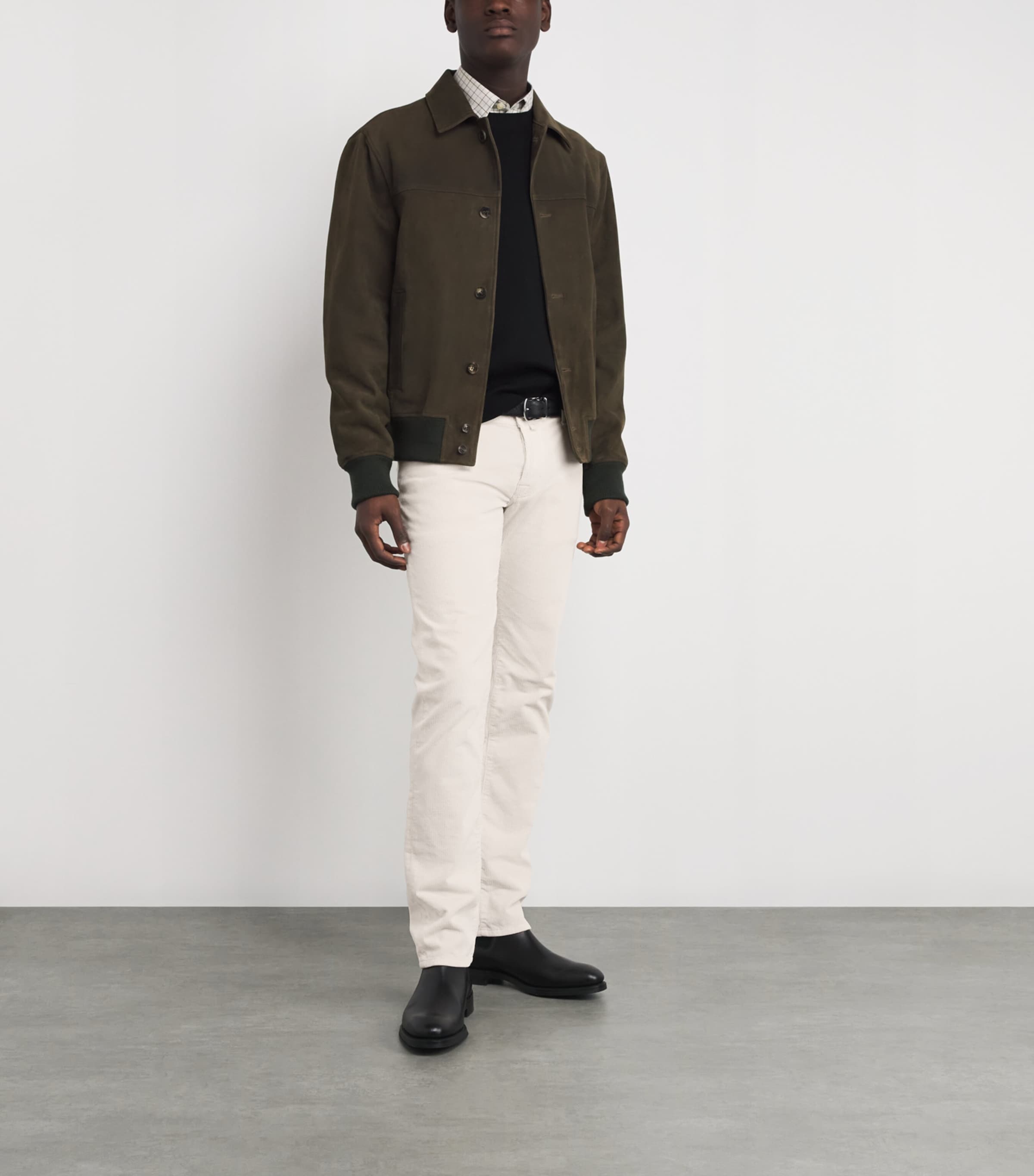 JACOB COHËN Mens Corduroy Slim Trousers Image 2