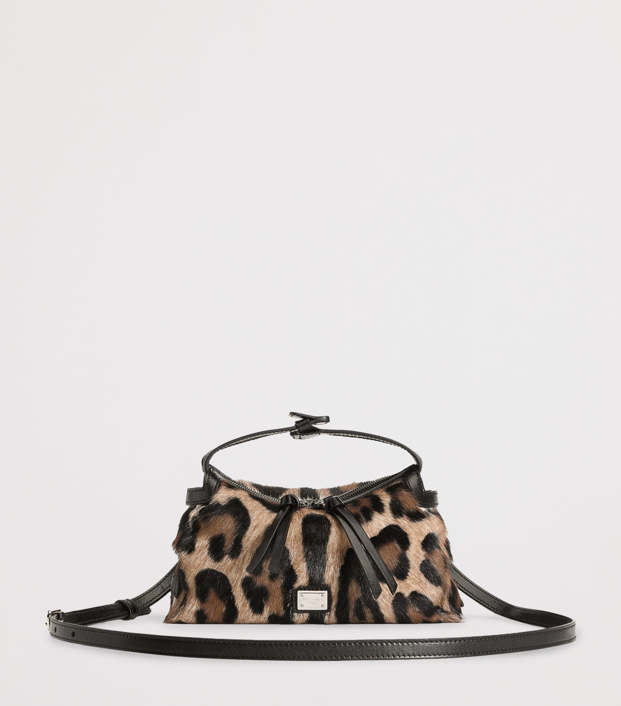 Goat Hair Vittoria Top-Handle Bag HY13M-LEO NEW Image 5