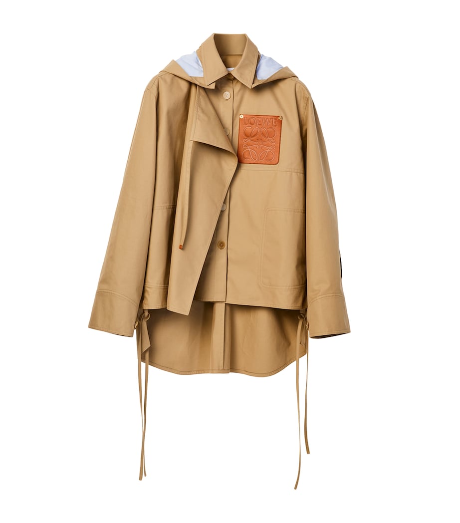 Hooded Logo-Patch Parka SWEET CARAMEL Image 1