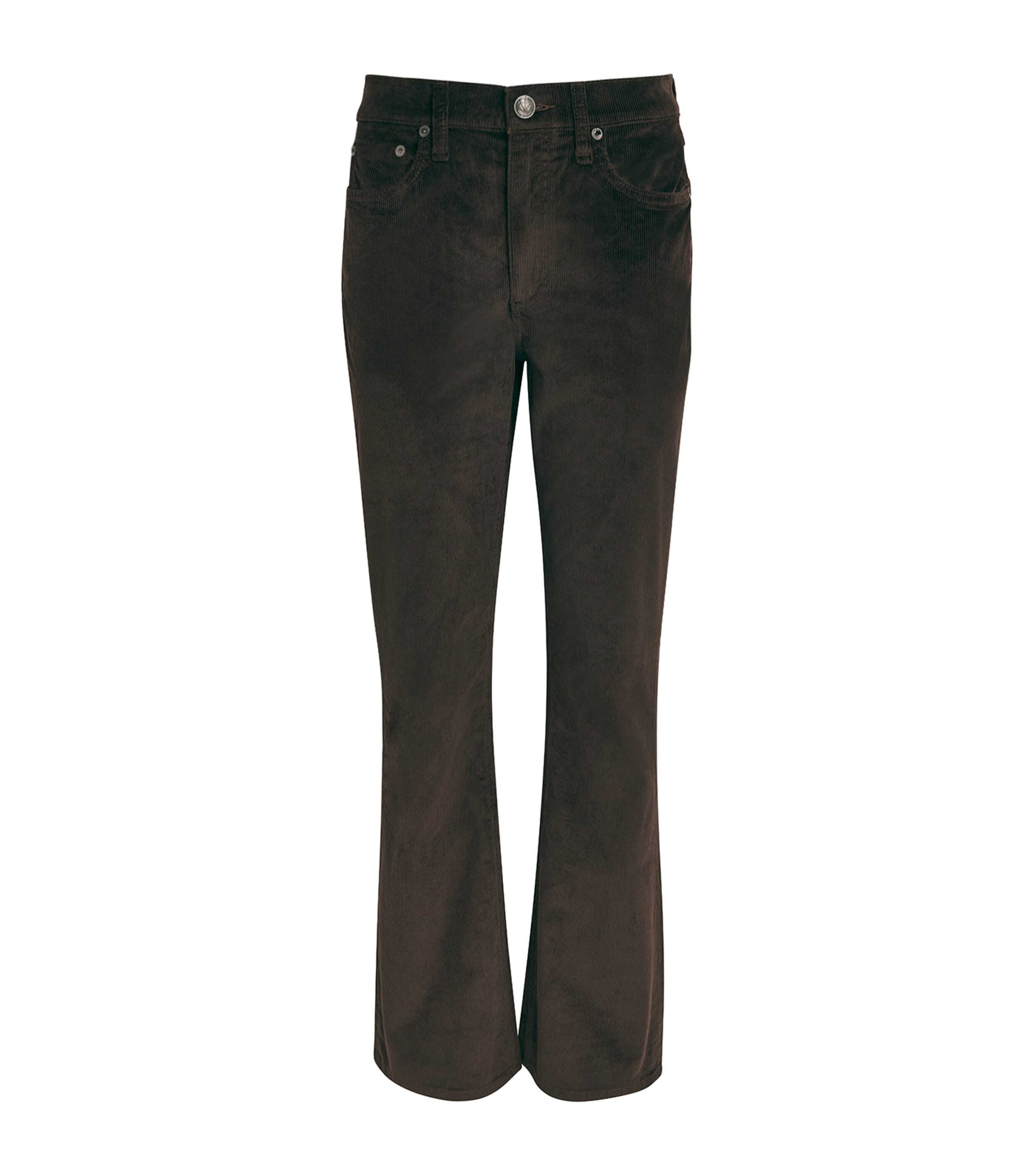 Rag & Bone Corduroy Peyton Bootcut Trousers In Brown