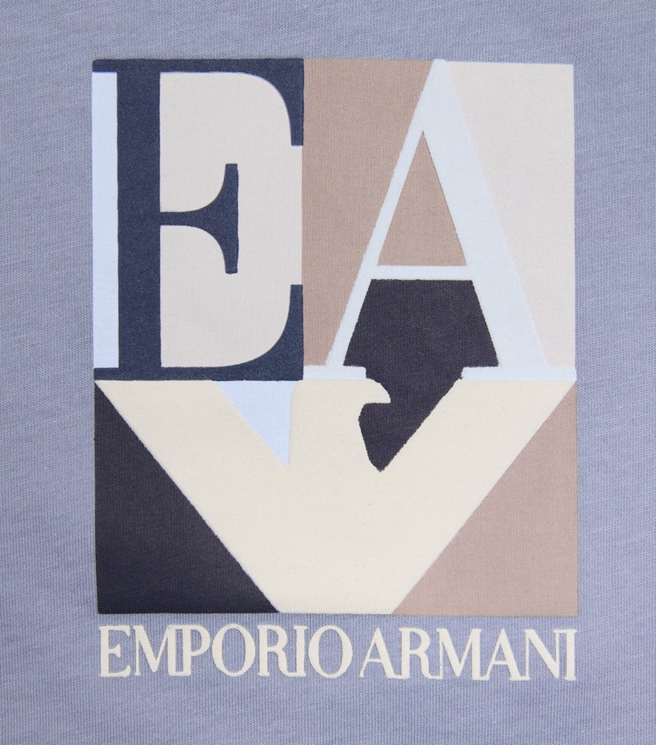 Emporio Armani Kids Pack of 3 Cotton Logo T-Shirts (4-16 Years) Image 3
