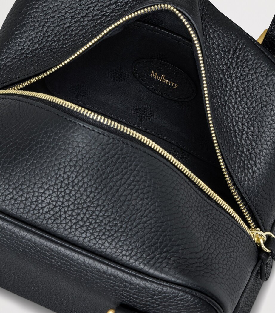 Mulberry Small Leather Boston Shoulder Bag Black Image 5