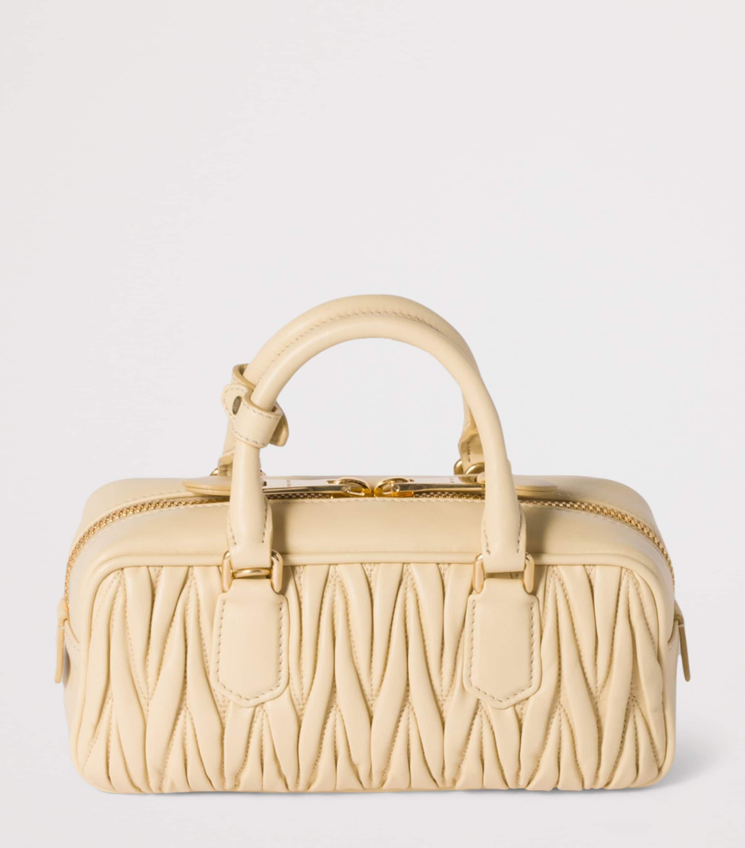 Matelassé Leather Arcadie Top-Handle Bag F0K57 Image 3