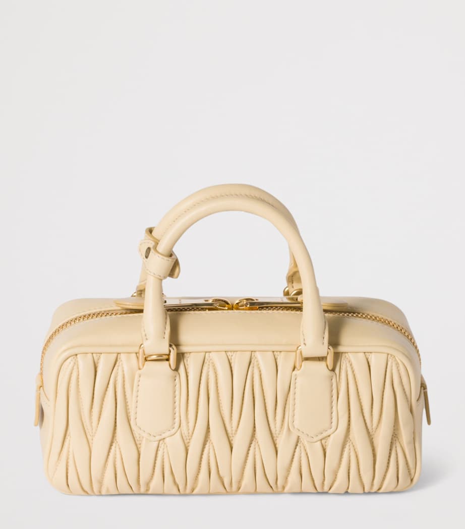 Matelassé Leather Arcadie Top-Handle Bag F0K57 Image 3