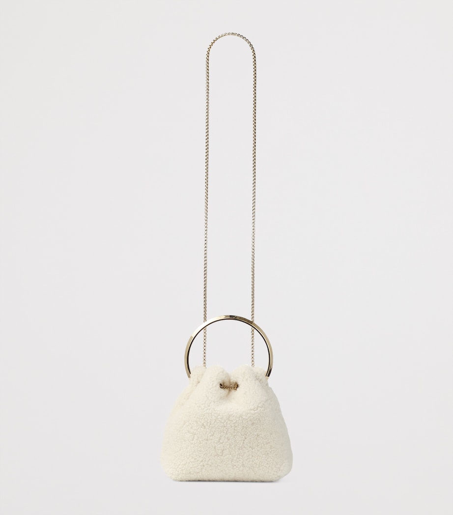 Bon Bon Shearling Top-Handle Bag NATURAL/LIGHT GOLD Image 5
