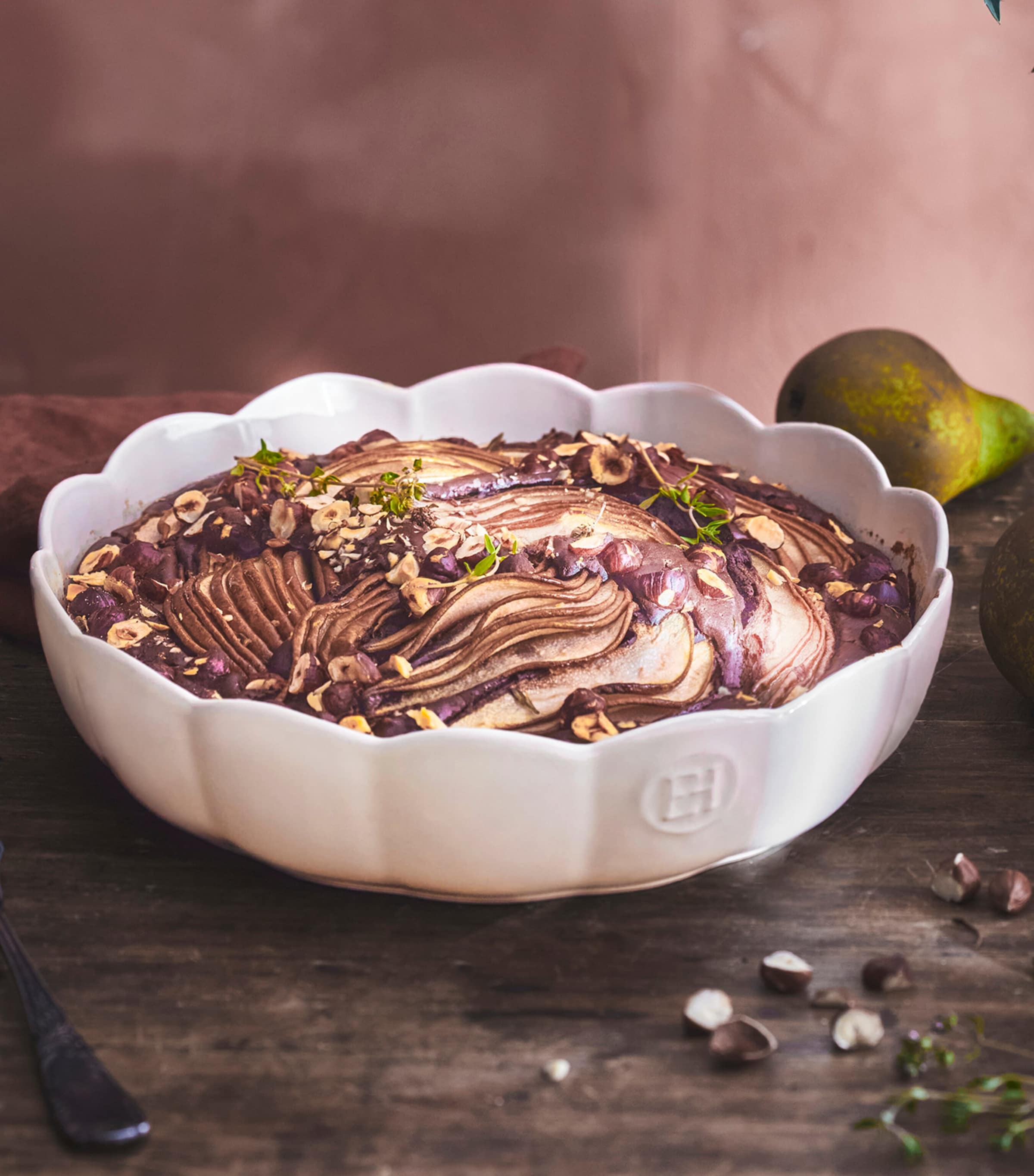 Ceramic Madeleine Round Baking Dish (27cm) CREAM Image 3