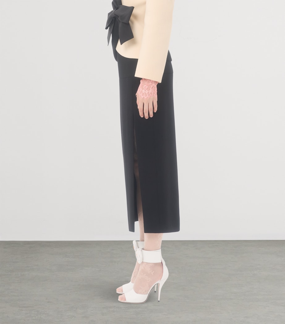 Virgin Wool Midi Skirt 0NO Image 2