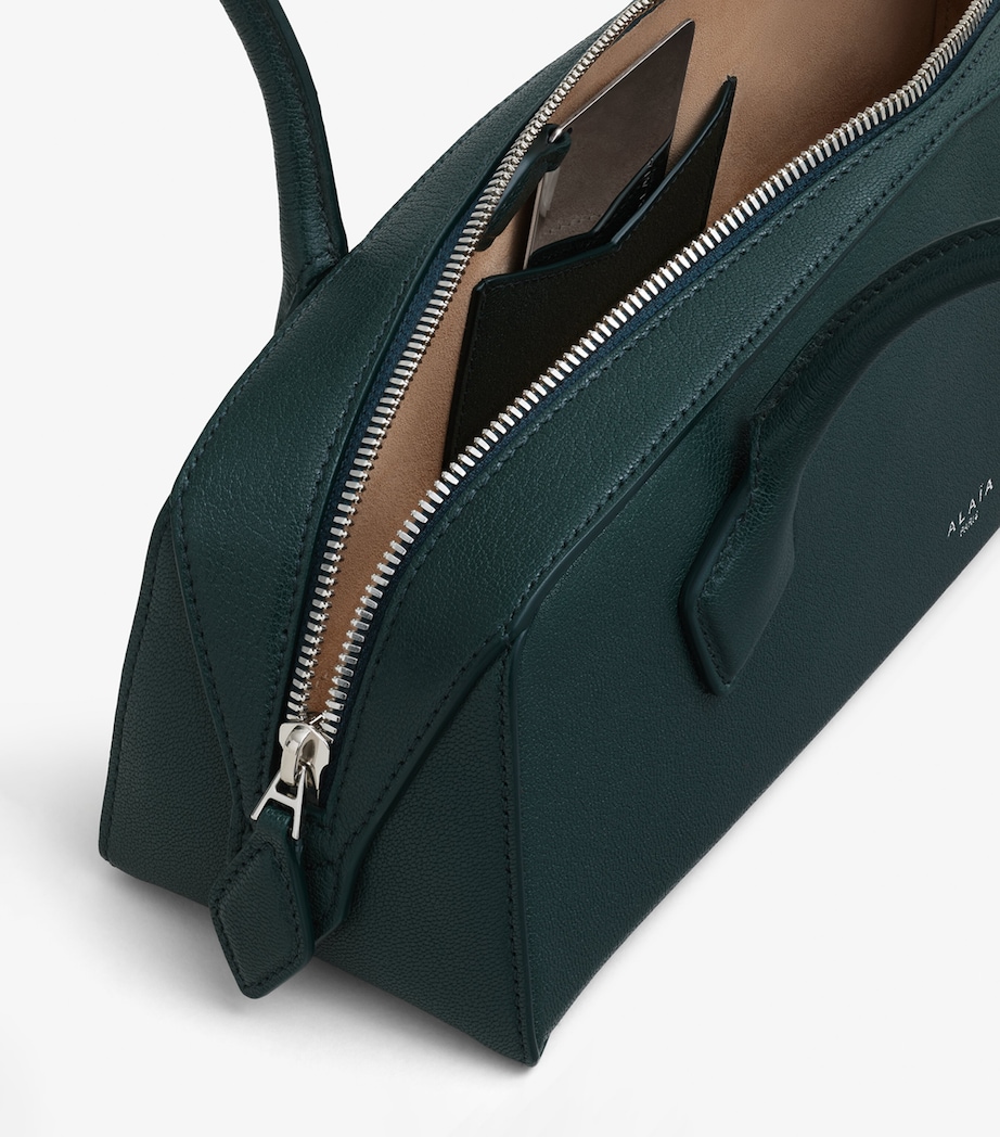 Medium Leather Le Teckel Shoulder Bag VERT BOUTEILLE Image 4