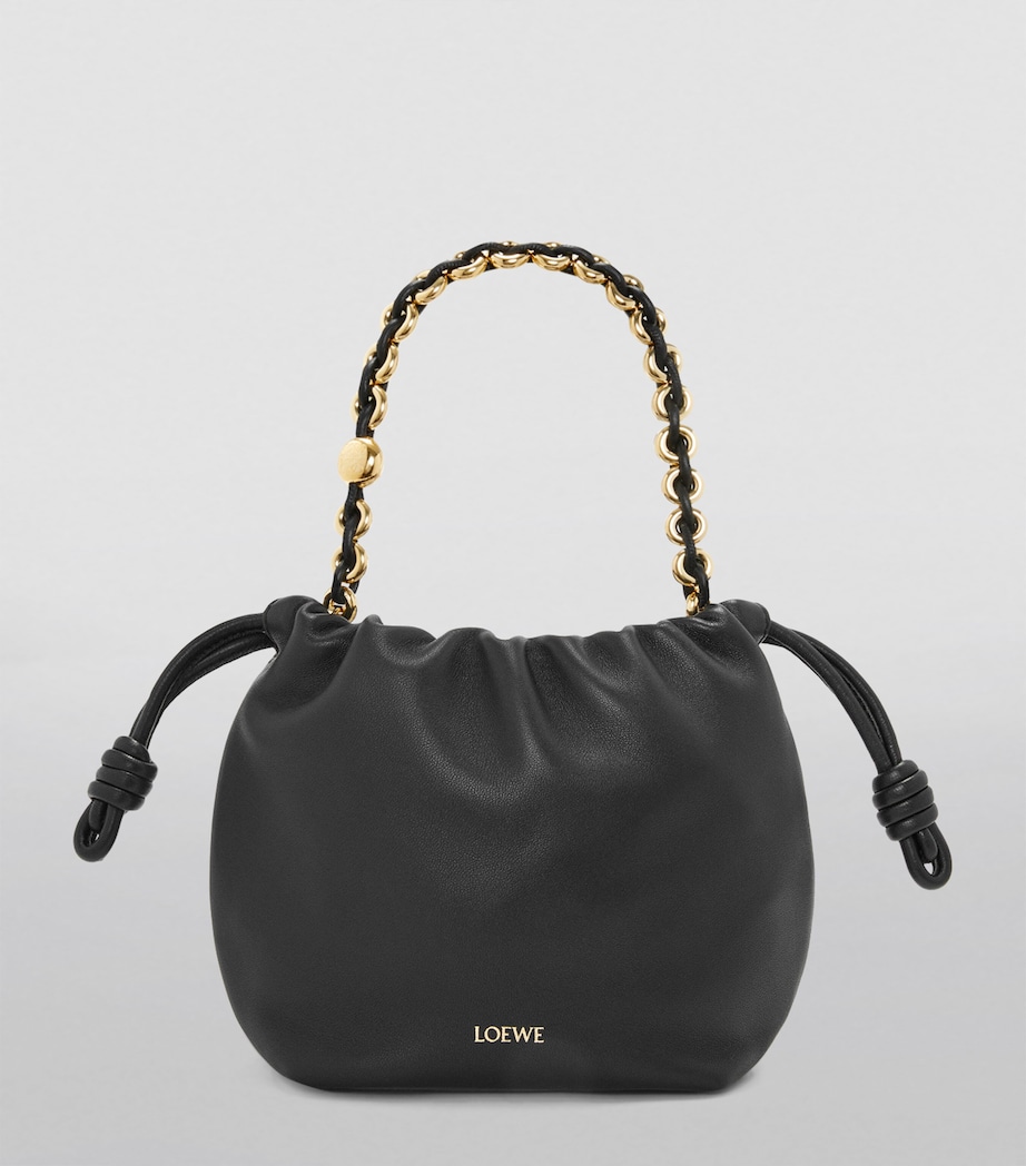 Mini Leather Flamenco Purse BLACK Image 2