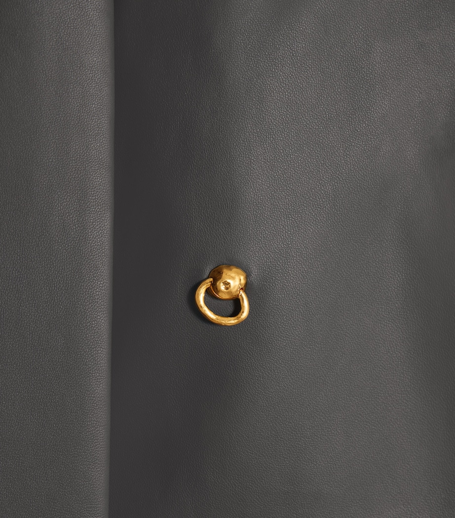 Leather Lavallière Top 999 BLACK Image 6