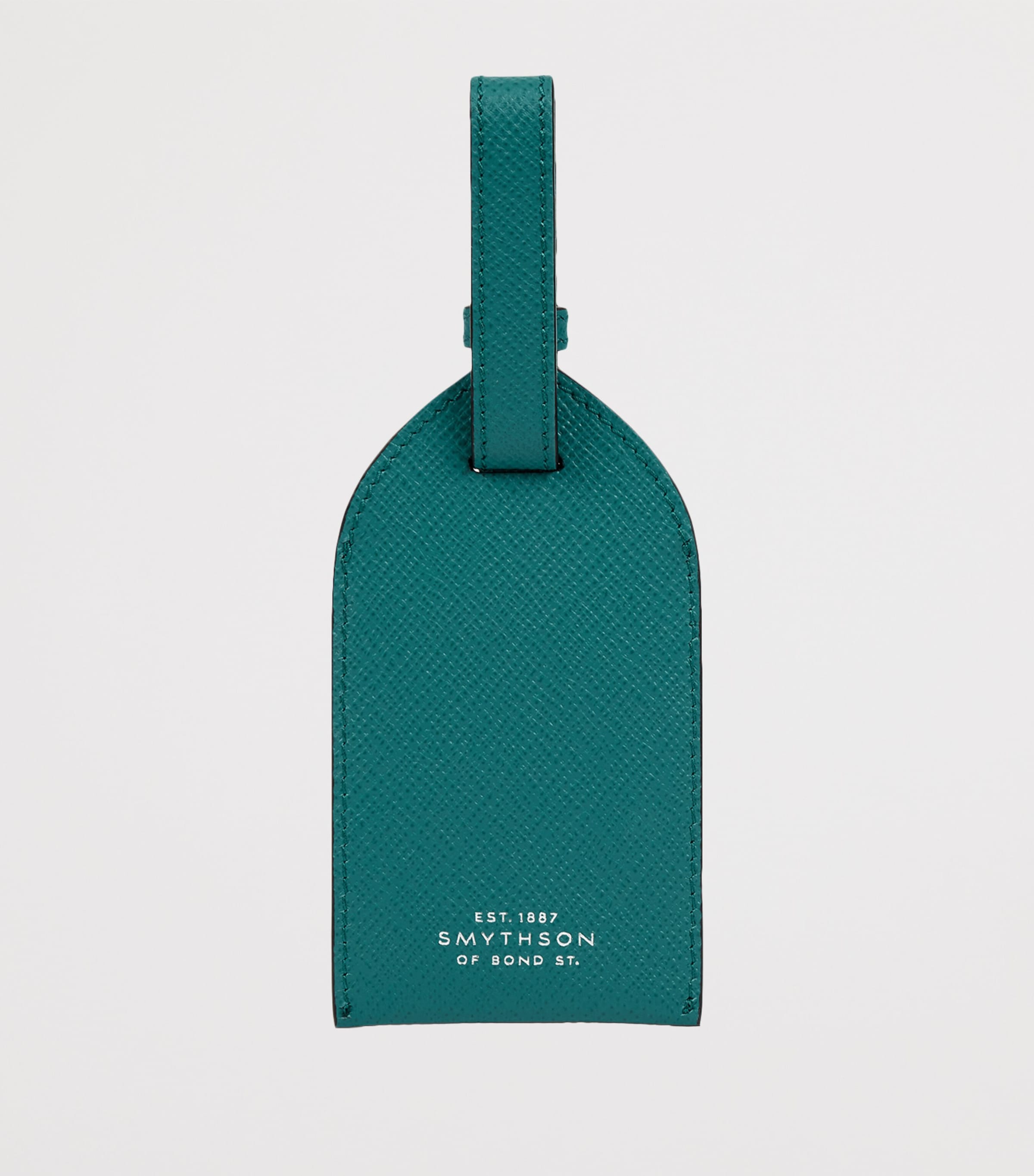 Panama Leather Luggage Tag PETROL Image 3
