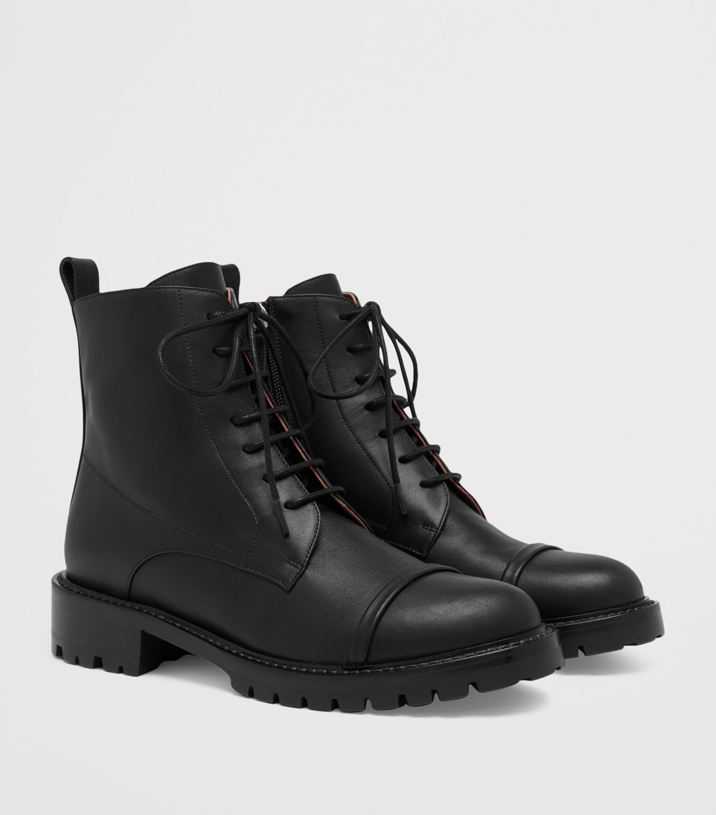 Leather Miller Ankle Boots 35 BLACK Image 3