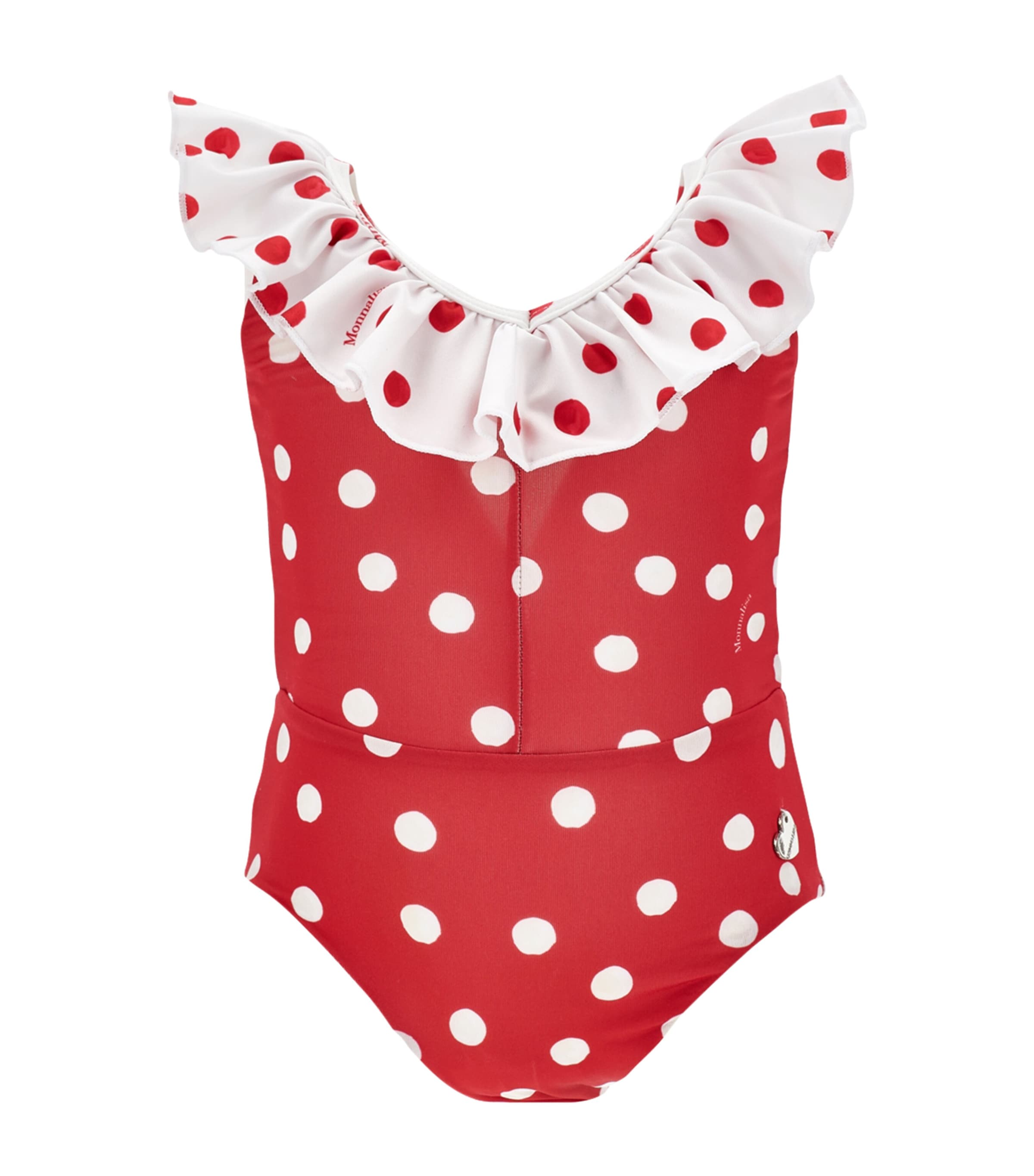 Ruffled Polka-Dot Swimsuit (3-36 Months) BIANCO+ROSSO Image 1