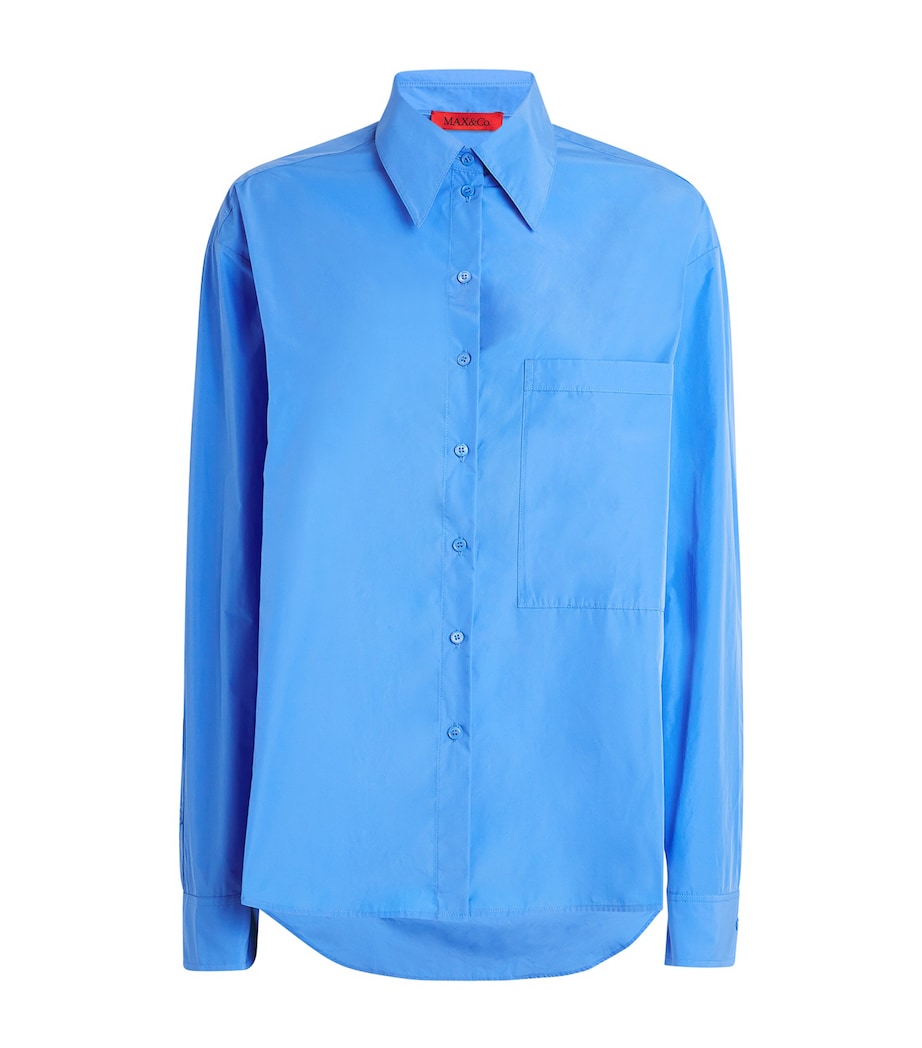 Cotton Oversized Shirt LIGHT BLUE Image 1