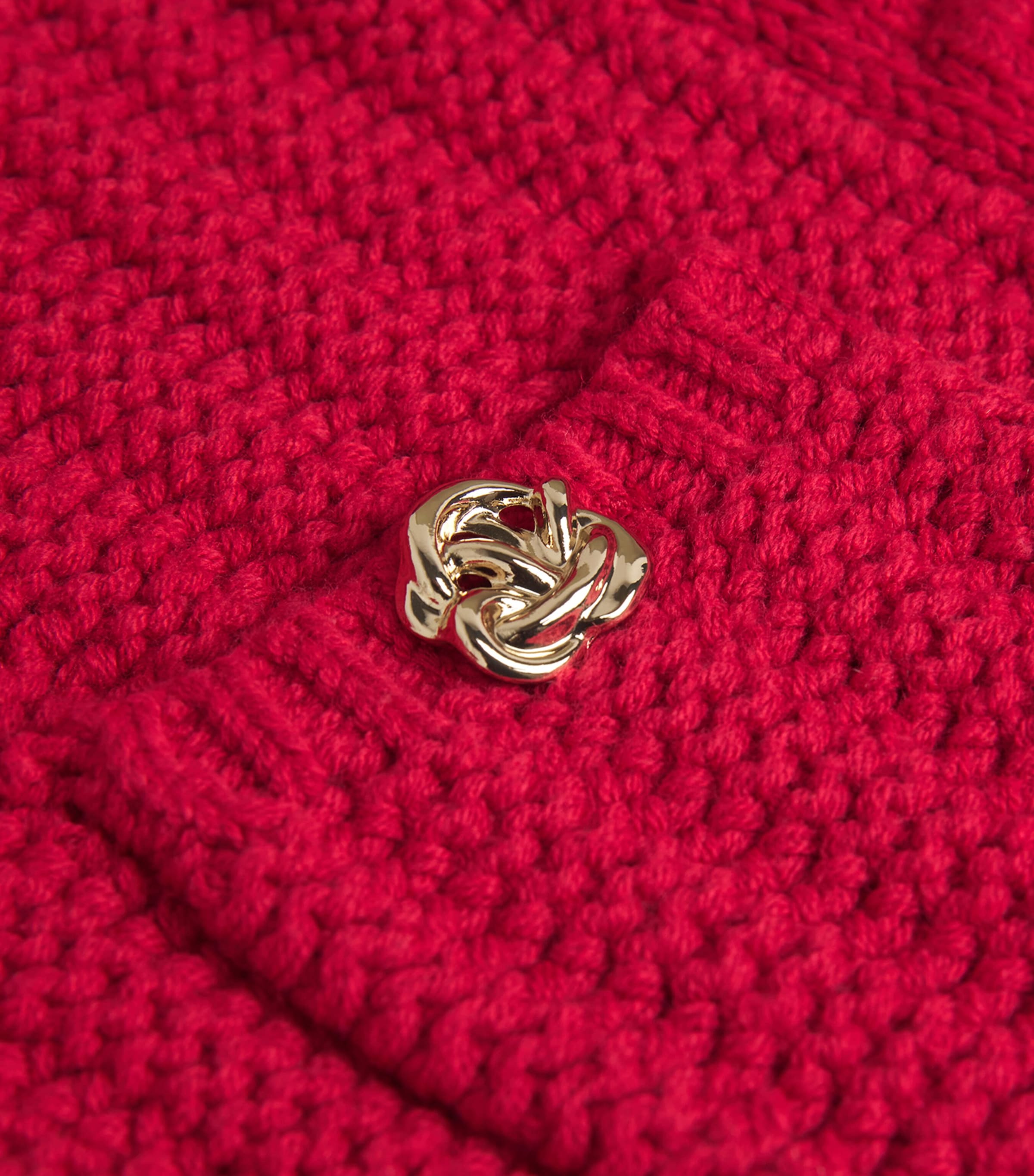 Cropped Delli Cardigan ENGINE RED/GOLD ENRG Image 5