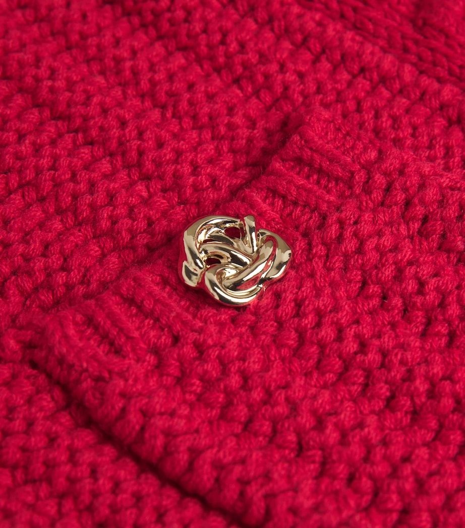 Cropped Delli Cardigan ENGINE RED/GOLD ENRG Image 5