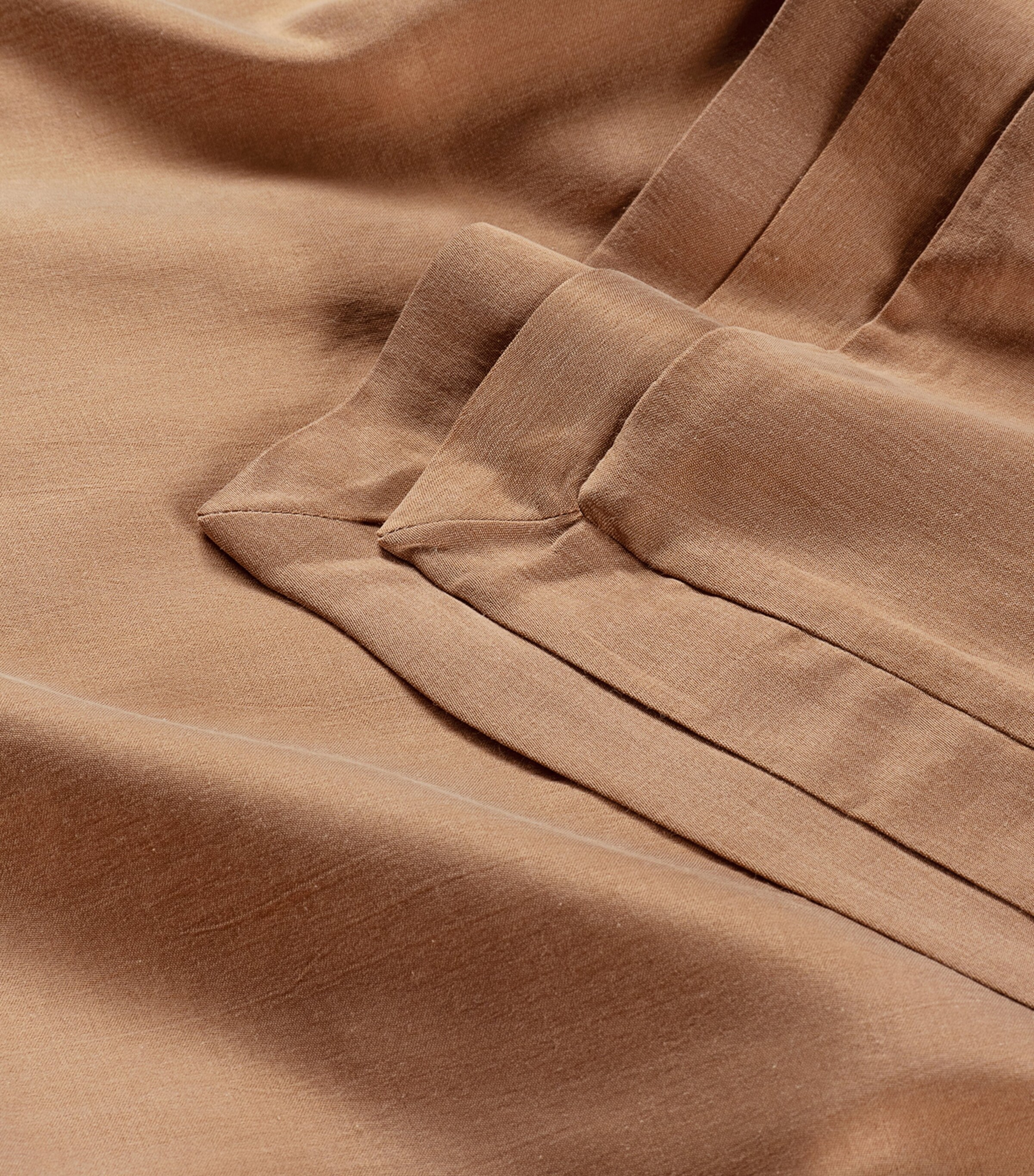 Hamam Alya Frame Oxford Pillowcase (50cm x 70cm) Caramel Image 3