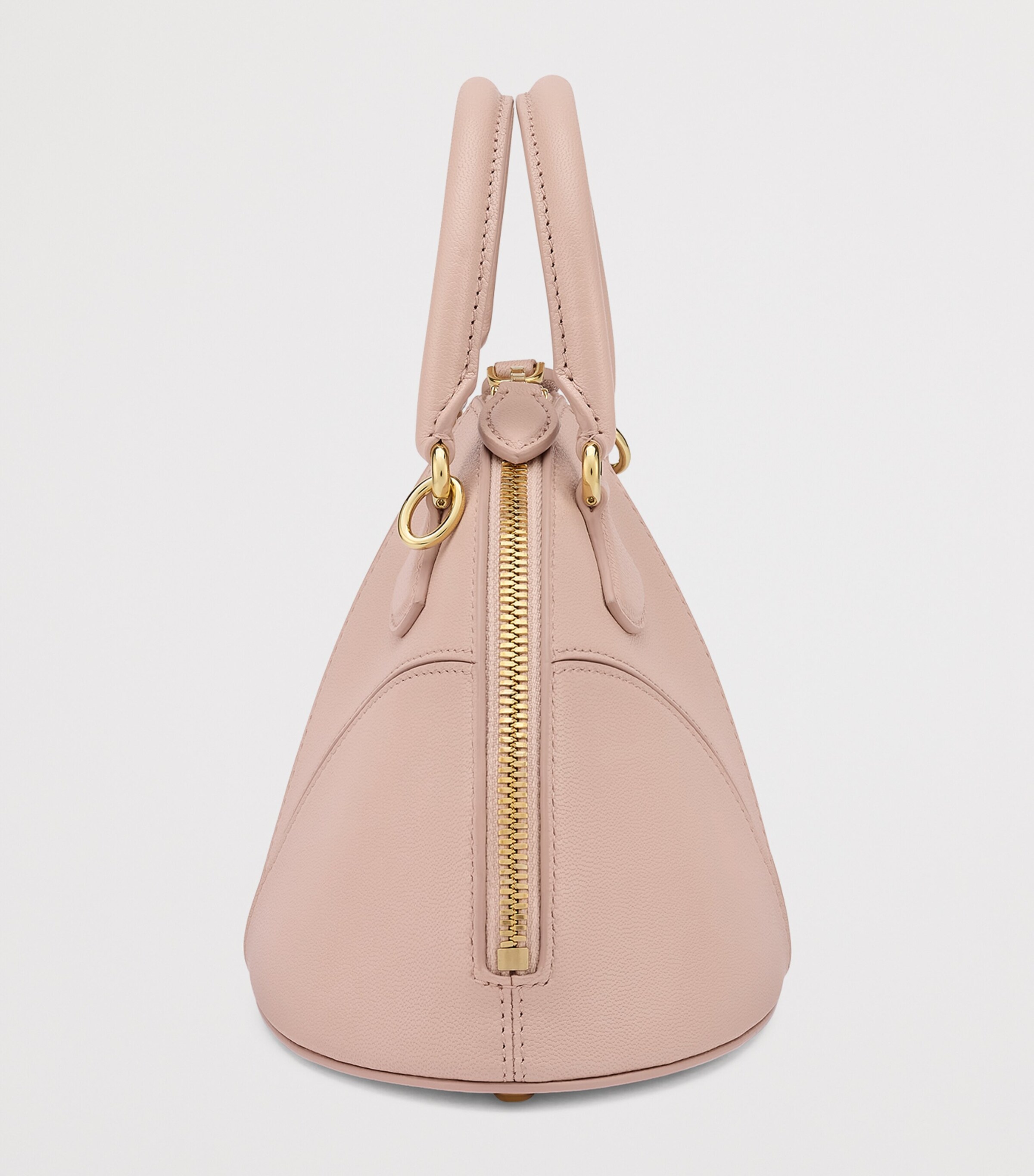 Small Goat Leather Marquise Top-Handle Bag PINK MEDIUM Image 3