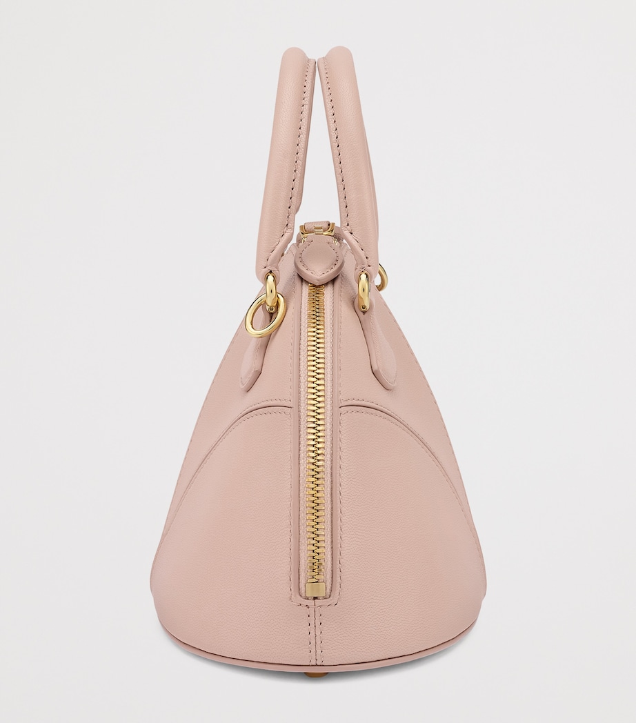 Small Goat Leather Marquise Top-Handle Bag PINK MEDIUM Image 3