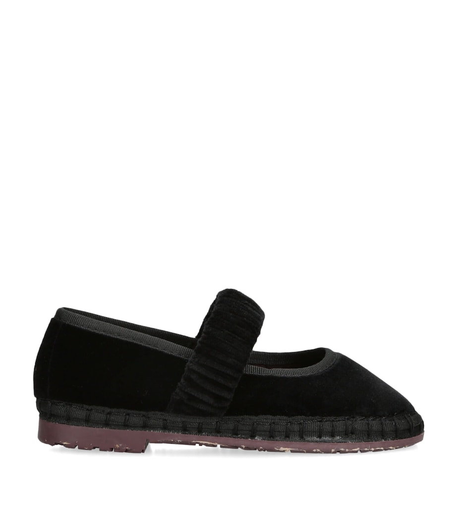 Flabelus Velvet Mafalda Espadrilles Black Image 1