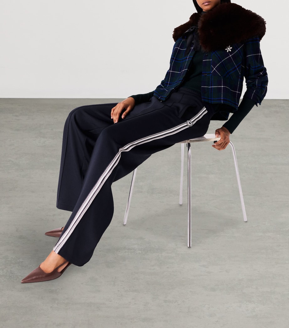 Maje Womens Drawstring Sweatpants Navy Image 6