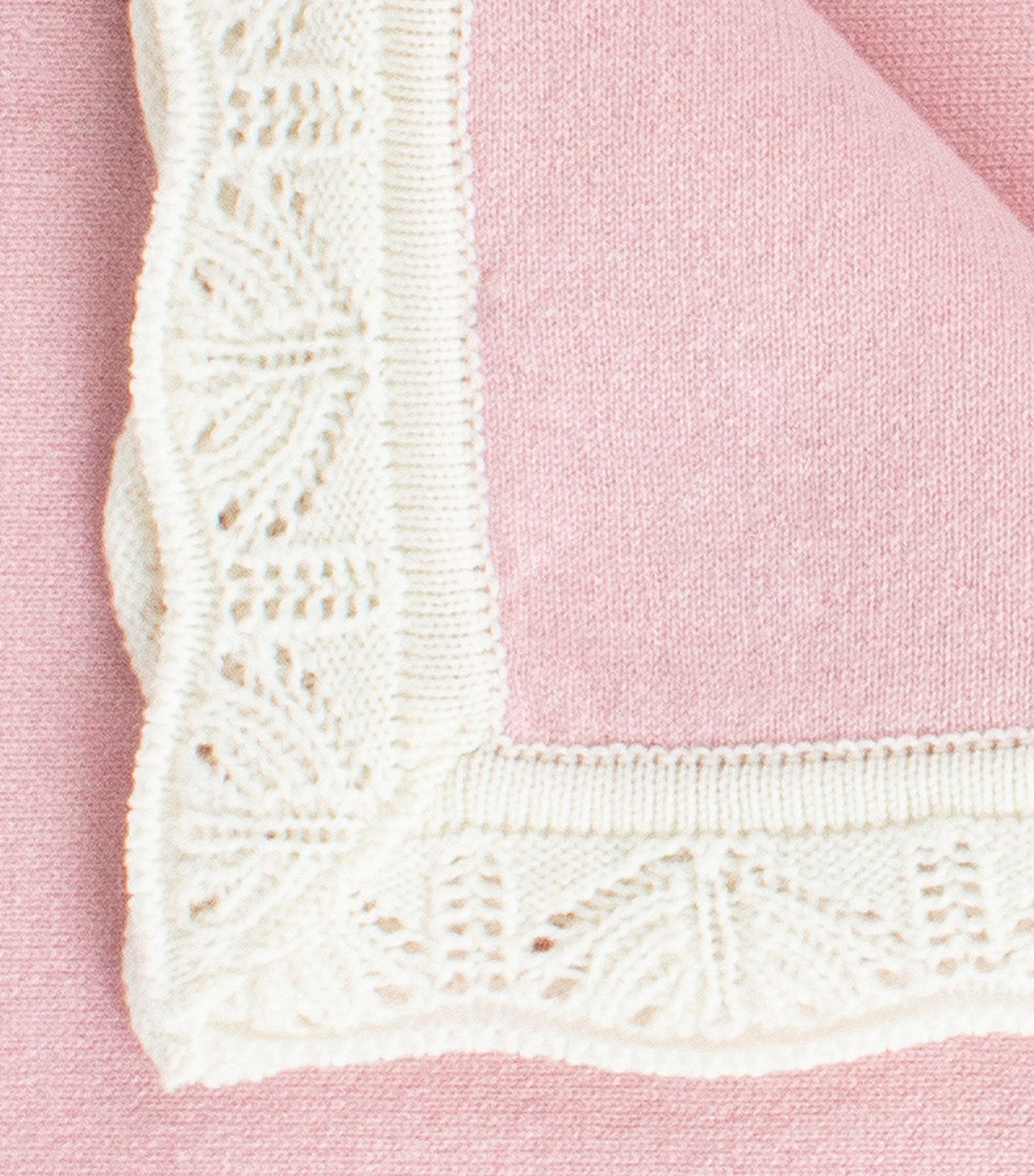 Cashmere Blanket PALE PINK Image 3