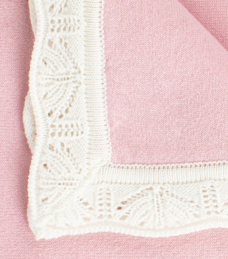 Cashmere Blanket PALE PINK Image 3