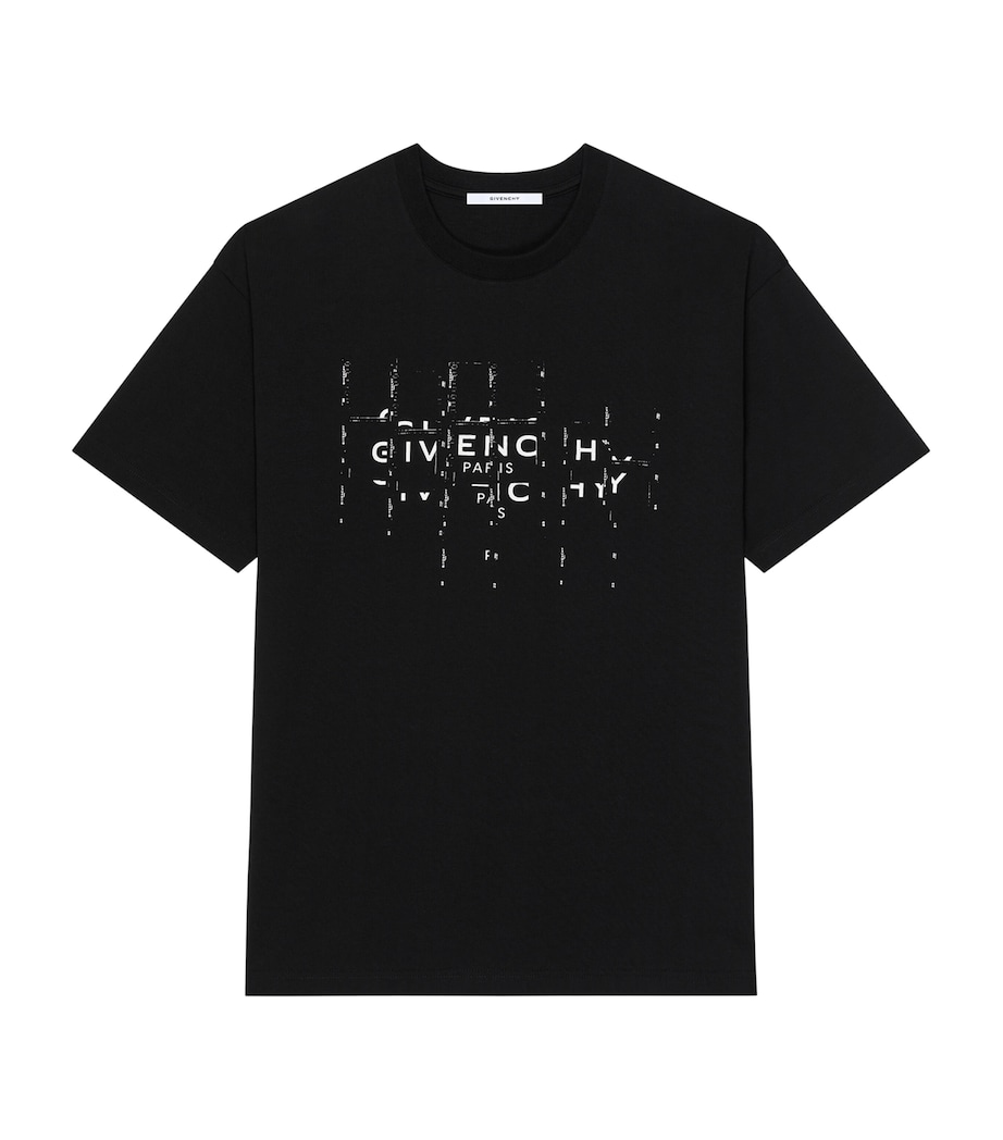 Givenchy Mens Cotton Logo T-Shirt Image 1