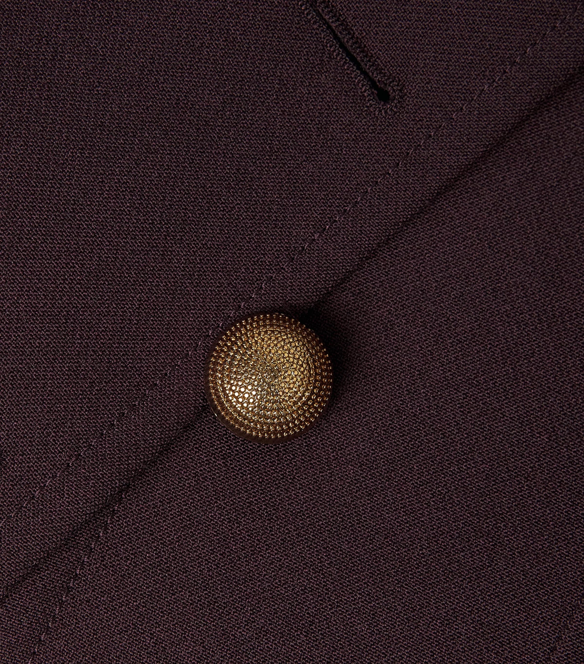 Chloé Womens Virgin Wool Darted Jacket Obscure Purple Image 2