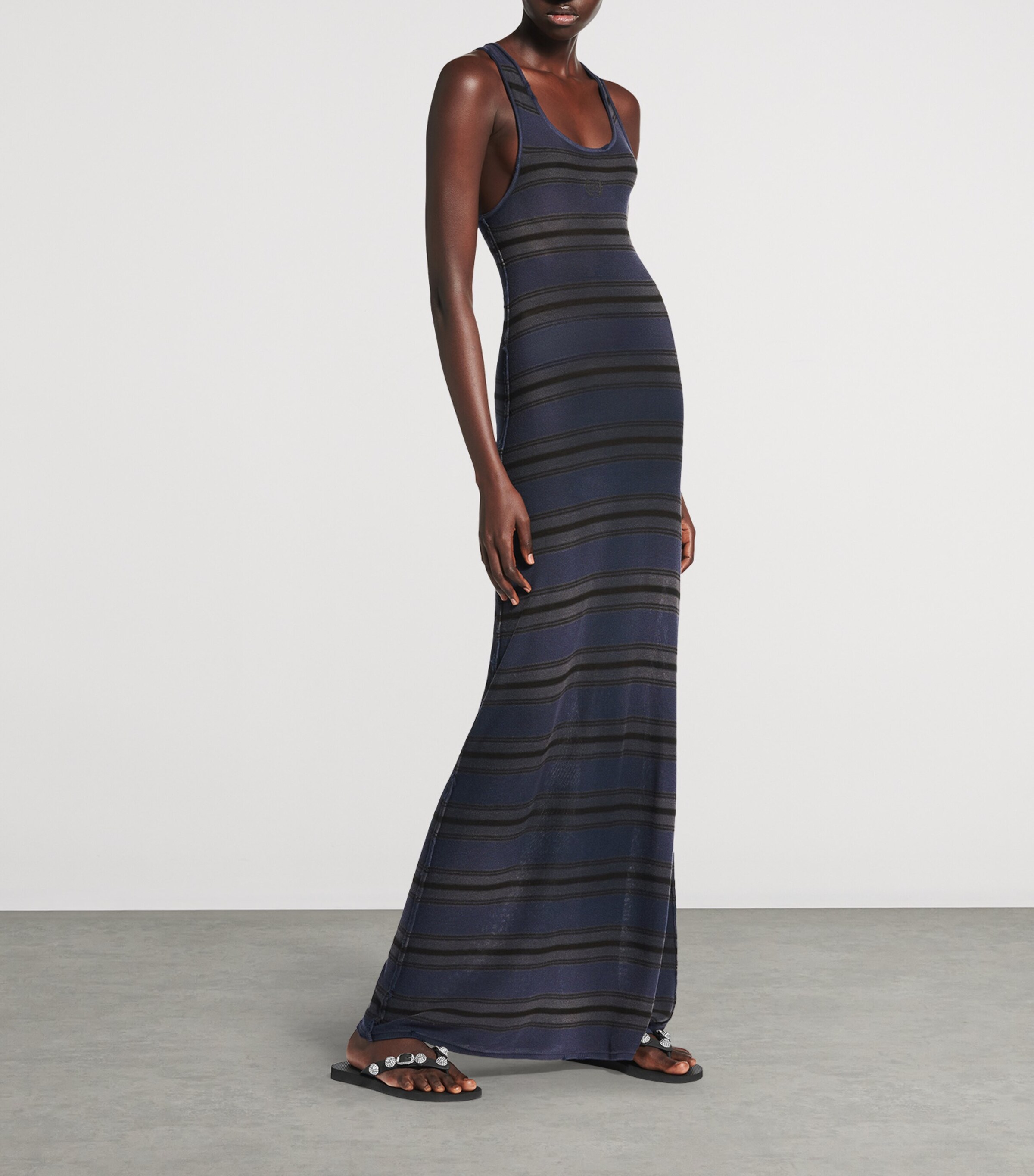 Cotton-Blend Tank Top Maxi Dress 1060 Image 4