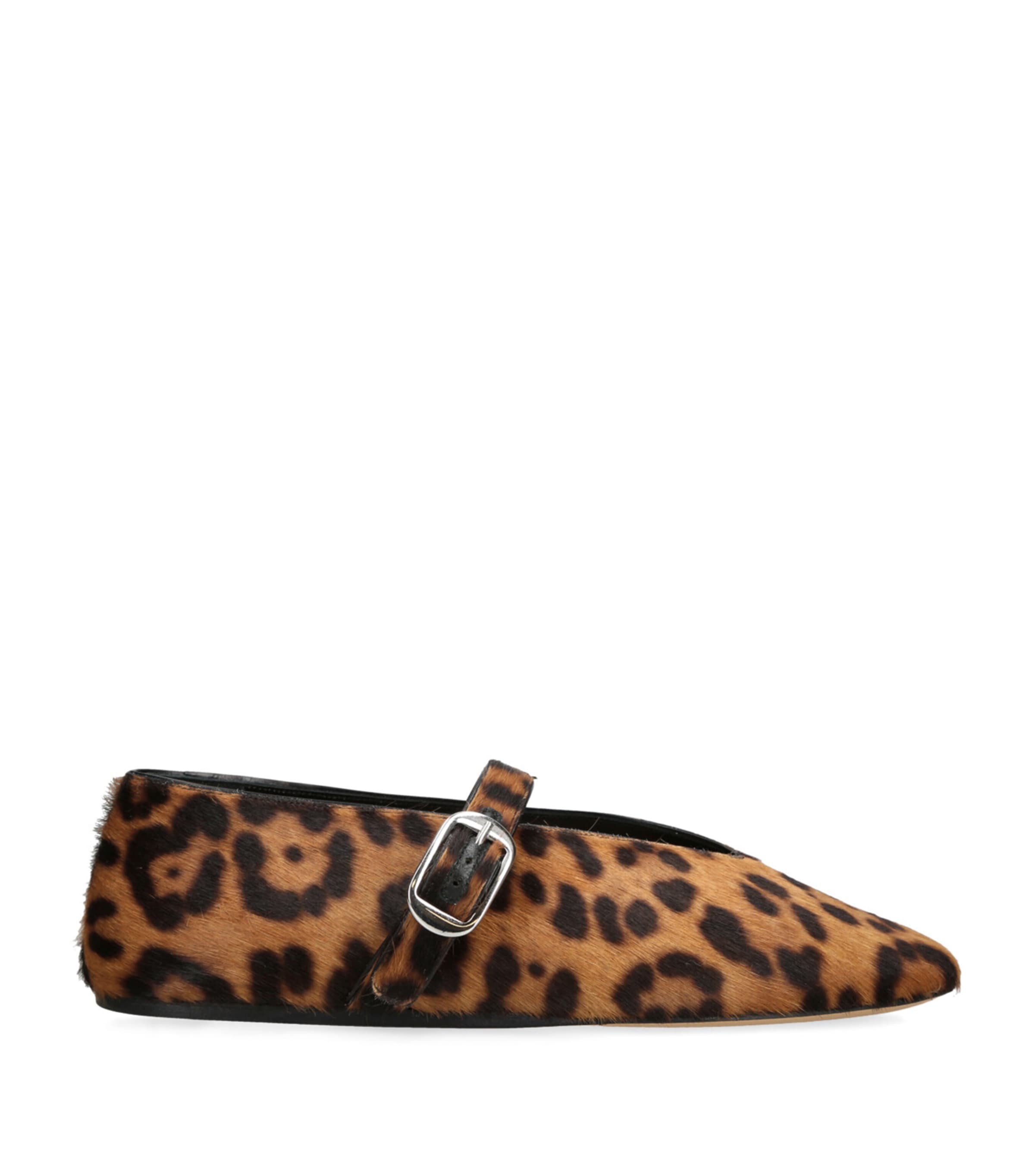 LE MONDE BERYL CALF HAIR STELLA FLATS 
